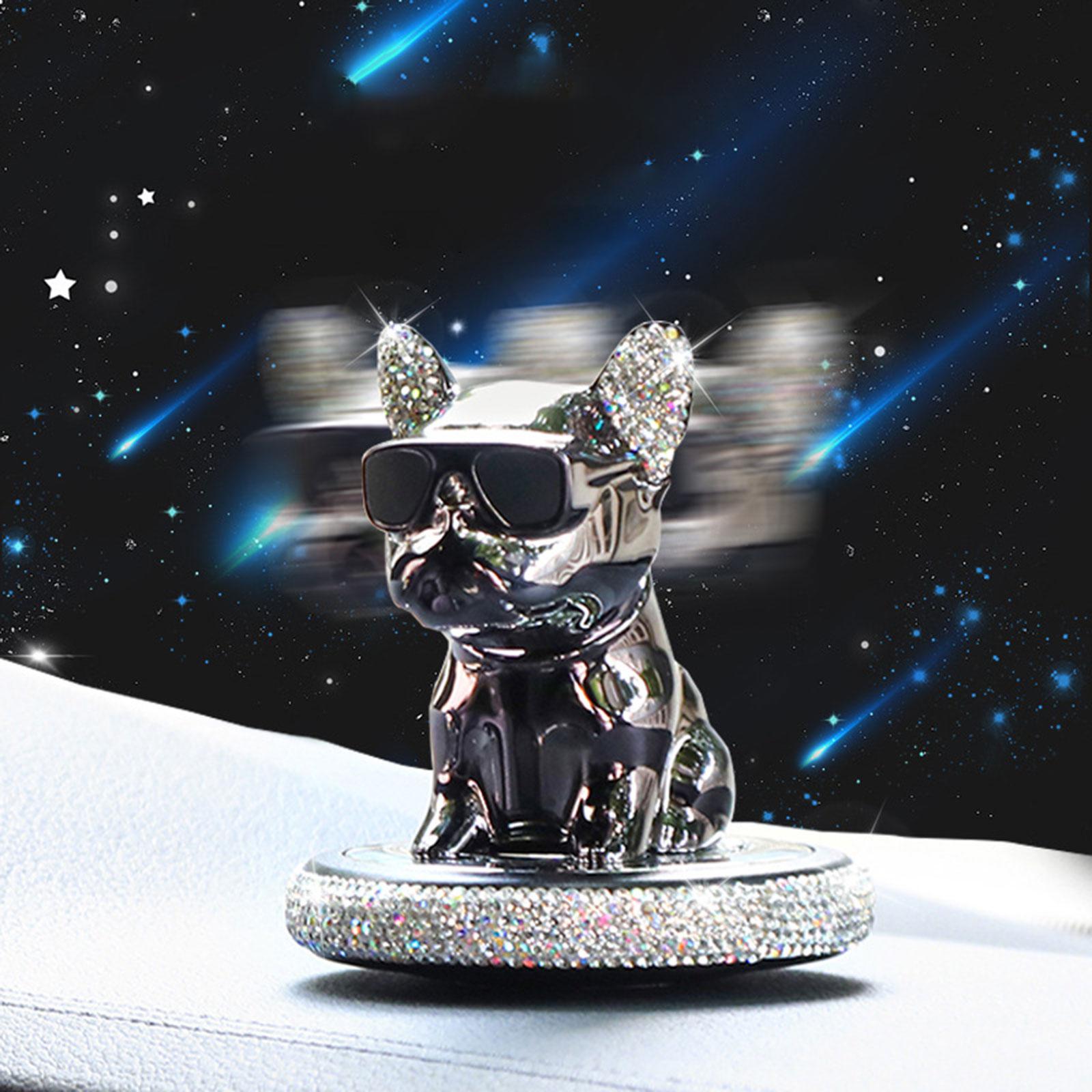 Car Aroma Ornaments Simulation Shaking Head Dog Decor for Car Dashboard Cologne Fragrance