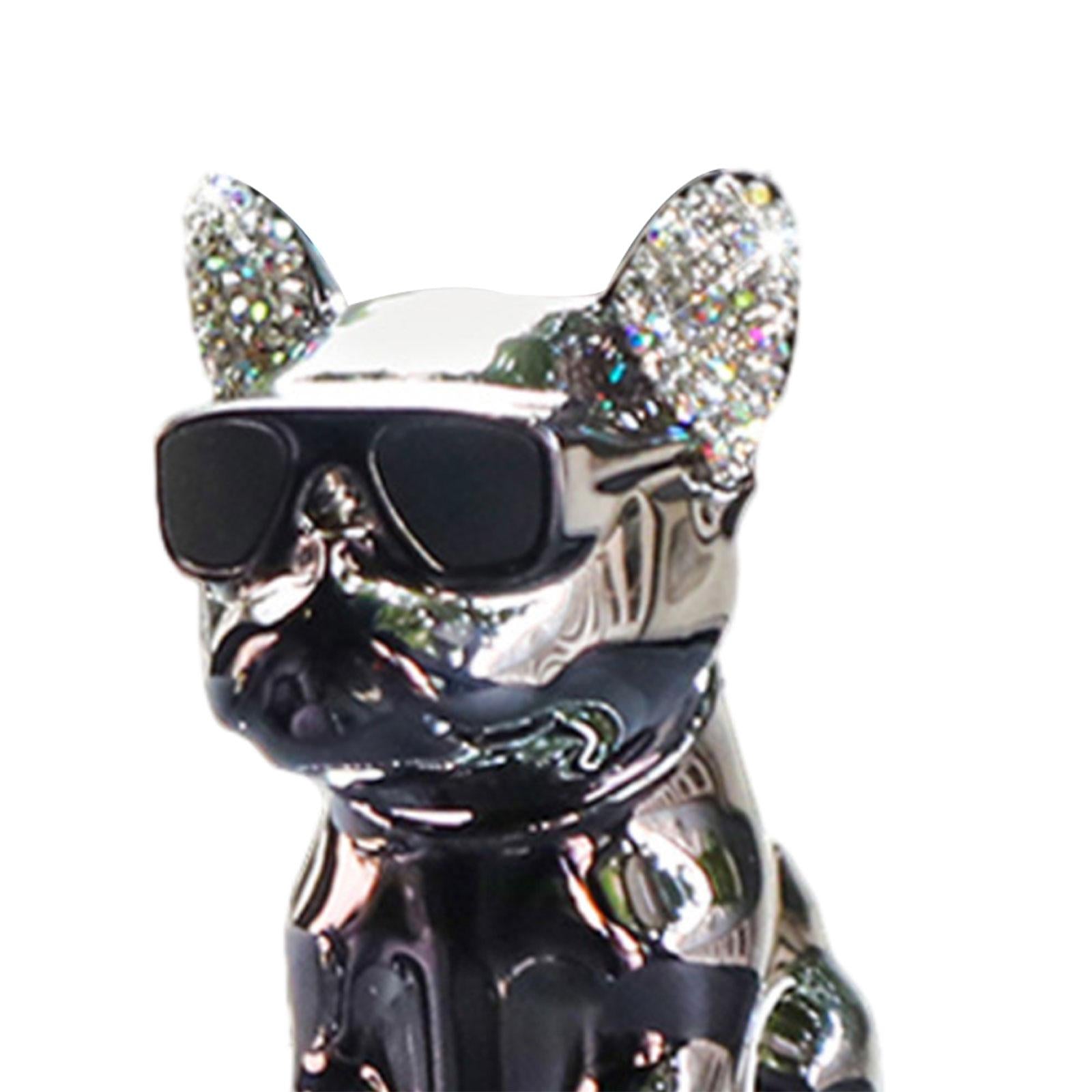 Car Aroma Ornaments Simulation Shaking Head Dog Decor for Car Dashboard Cologne Fragrance