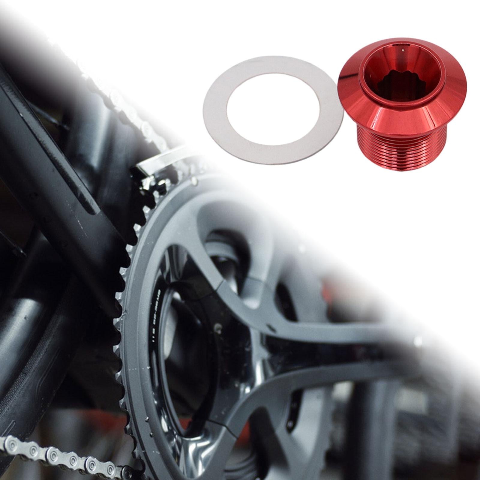 Crankset Screw Precise Size Lightweight Metal Durable Crank Arm Fixing Screw Red Internal