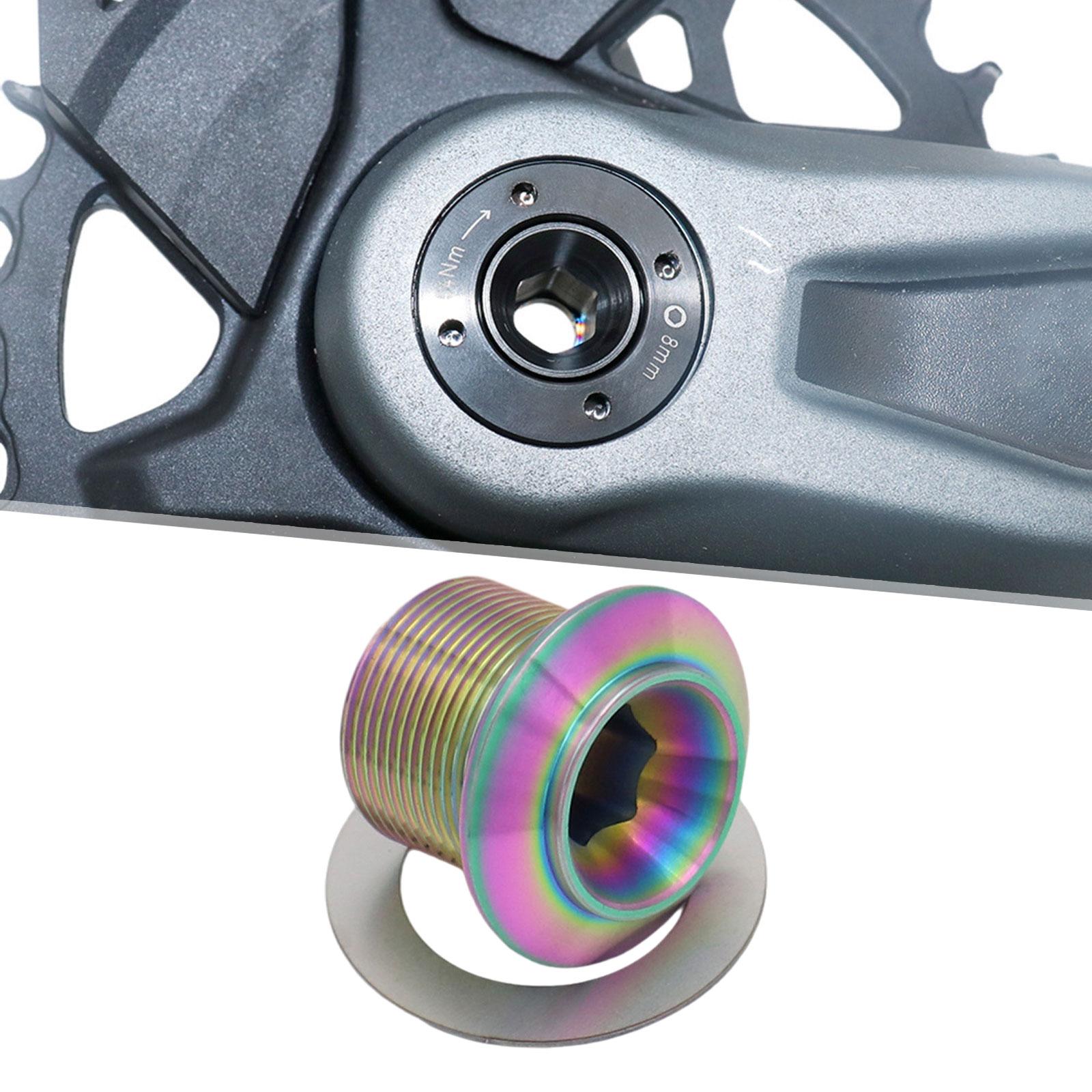 Crankset Screw Precise Size Lightweight Metal Durable Crank Arm Fixing Screw Colorful Internal