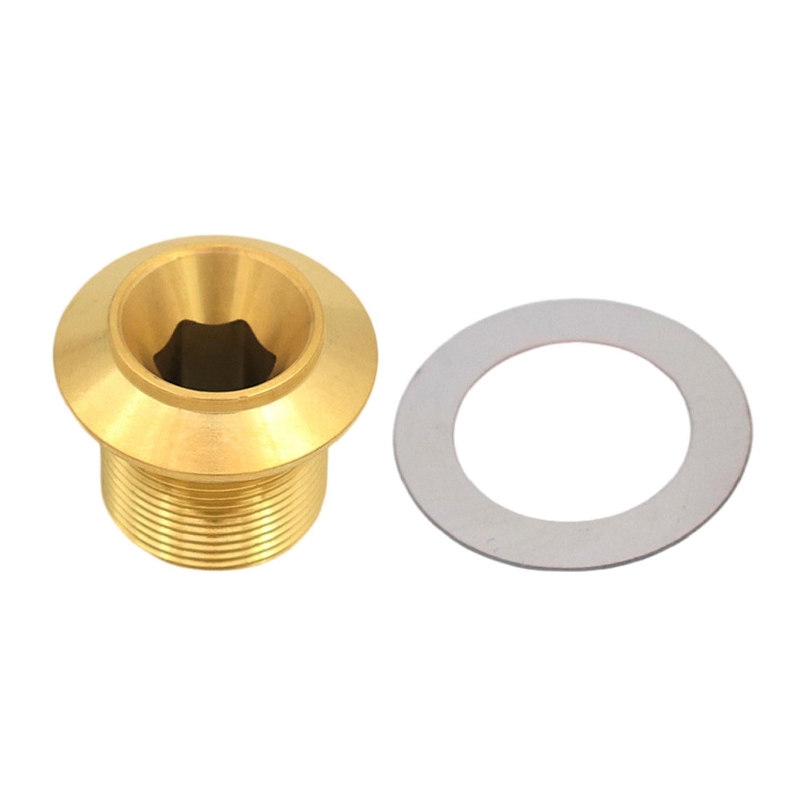 Crankset Screw Precise Size Lightweight Metal Durable Crank Arm Fixing Screw Golden Internal