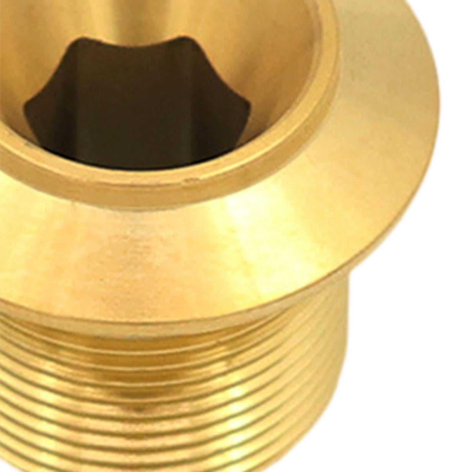 Crankset Screw Precise Size Lightweight Metal Durable Crank Arm Fixing Screw Golden Internal