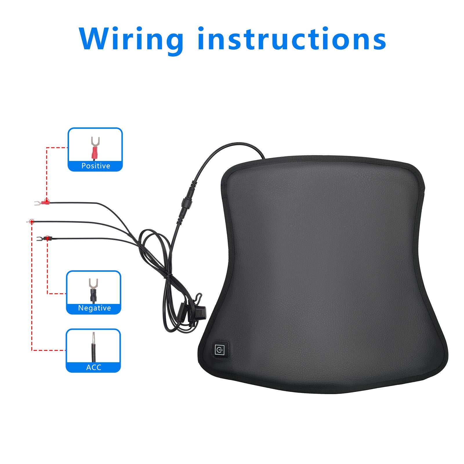 Motorcycle Electric Heated Cushion Keep Warm Intelligent Heating Seat Warmer