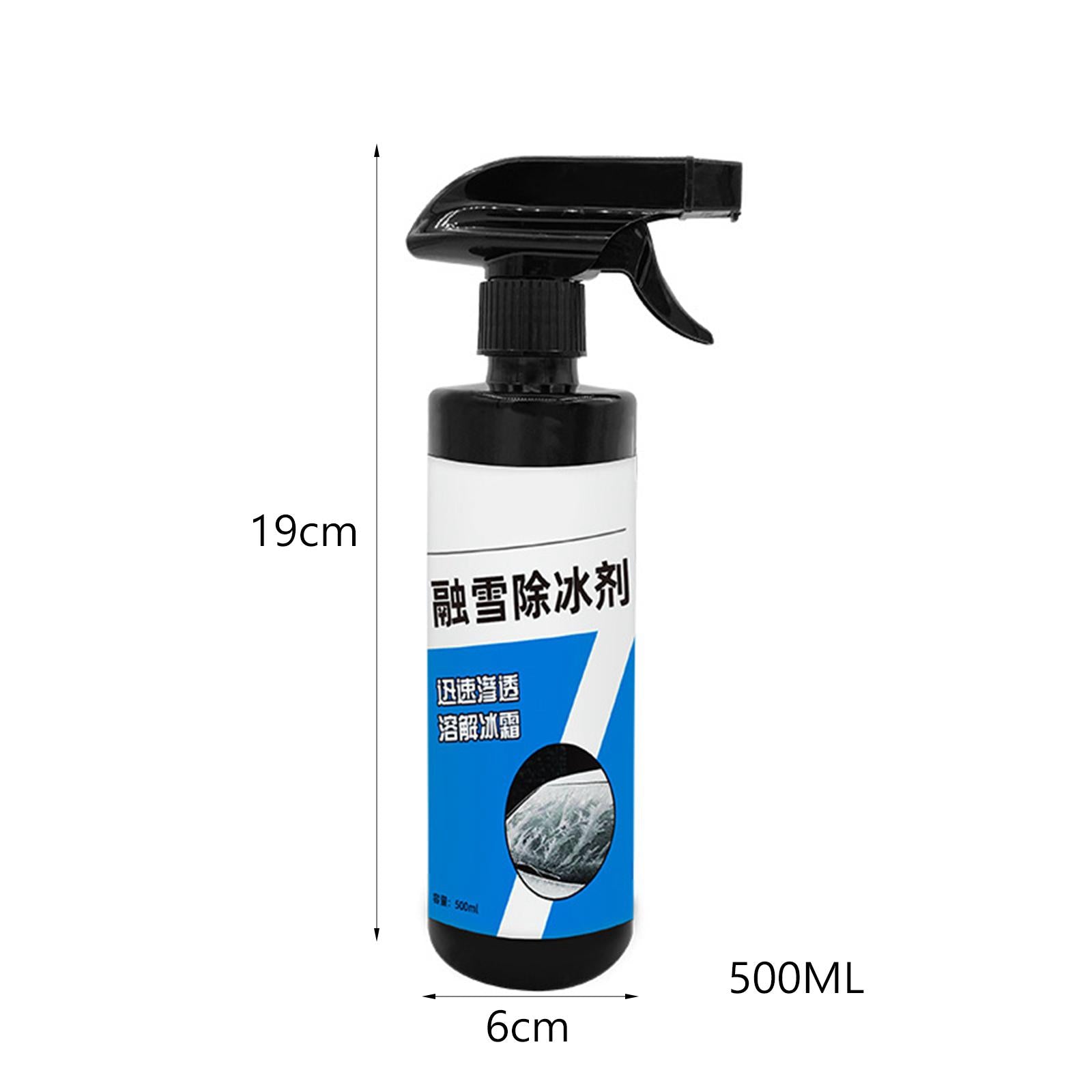 500ml Car Windshield Ice Remover Spray for Furniture Glass Exhaust Pipe