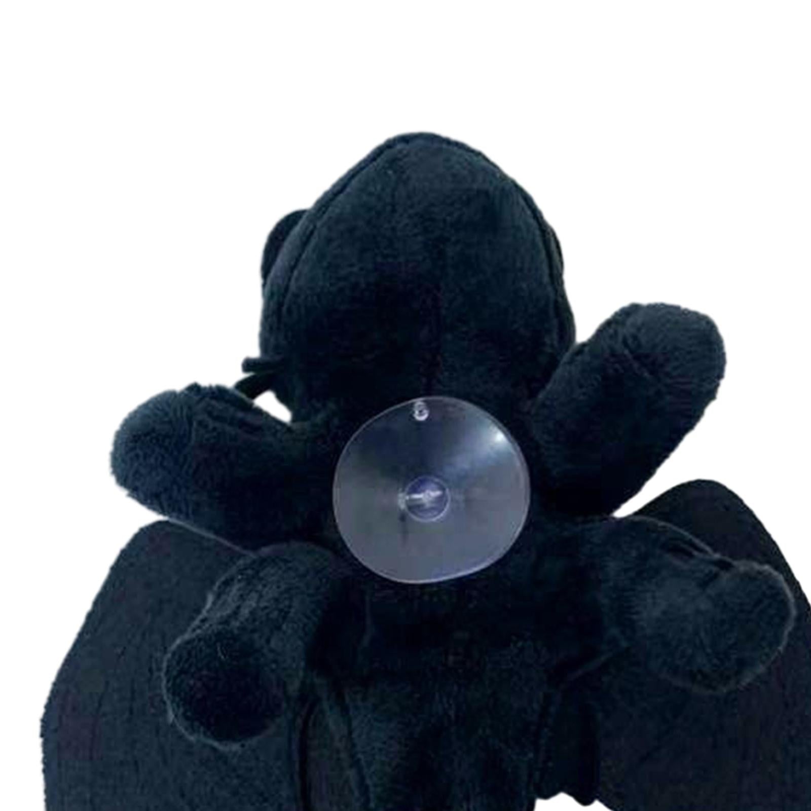 2xElectric Car Decoration Funny Helmet Accessory Professional Plush Decoration 20cm Helmet Suction Cup