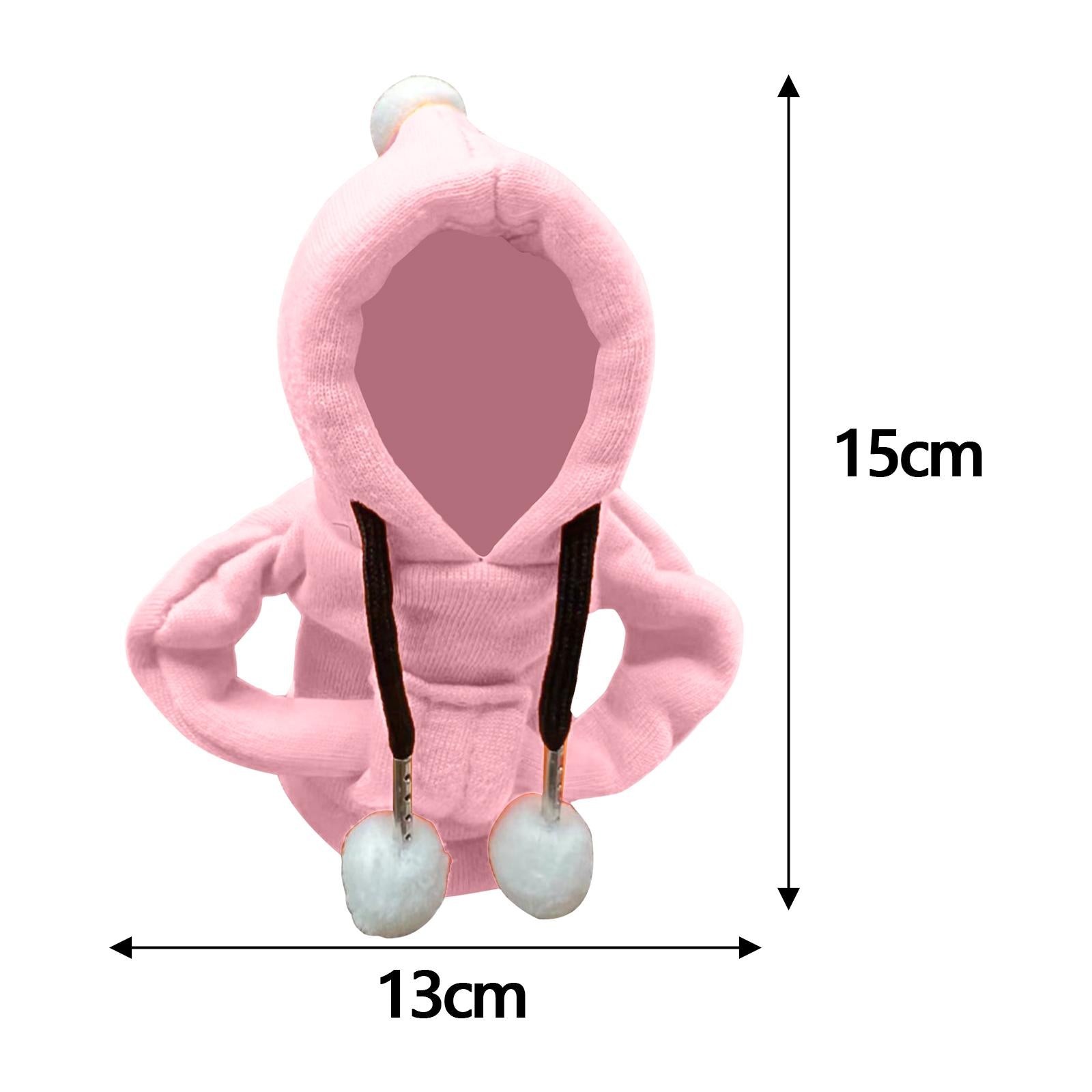 Car Shifter Knob Cover Hoodie Sweatshirt Universal Knob Gear Stick Protector Pink