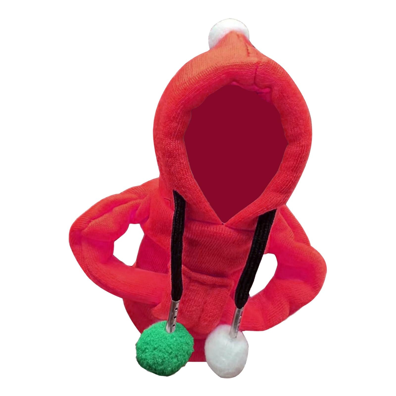 Car Shifter Knob Cover Hoodie Sweatshirt Universal Knob Gear Stick Protector Red