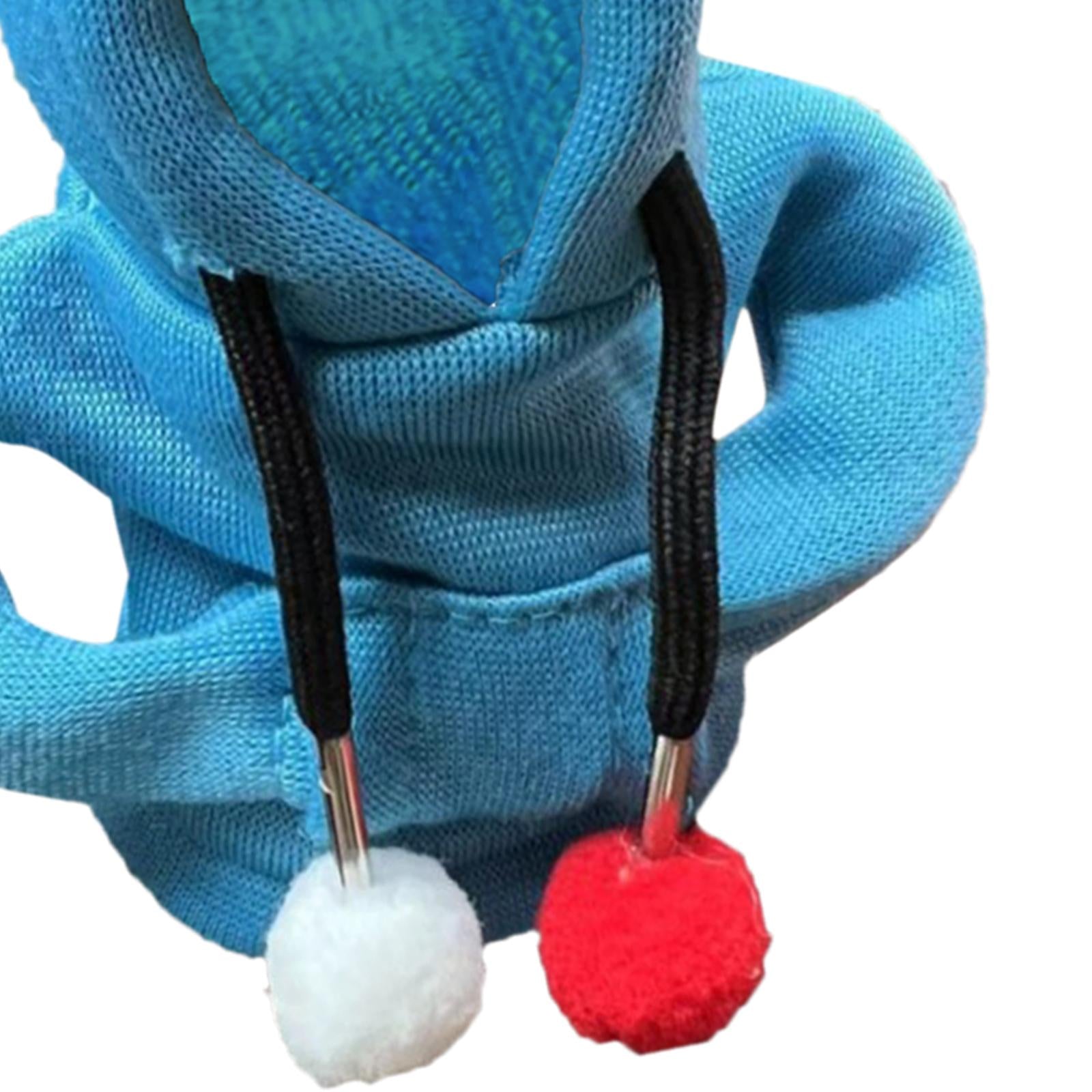 Car Shifter Knob Cover Hoodie Sweatshirt Universal Knob Gear Stick Protector Blue