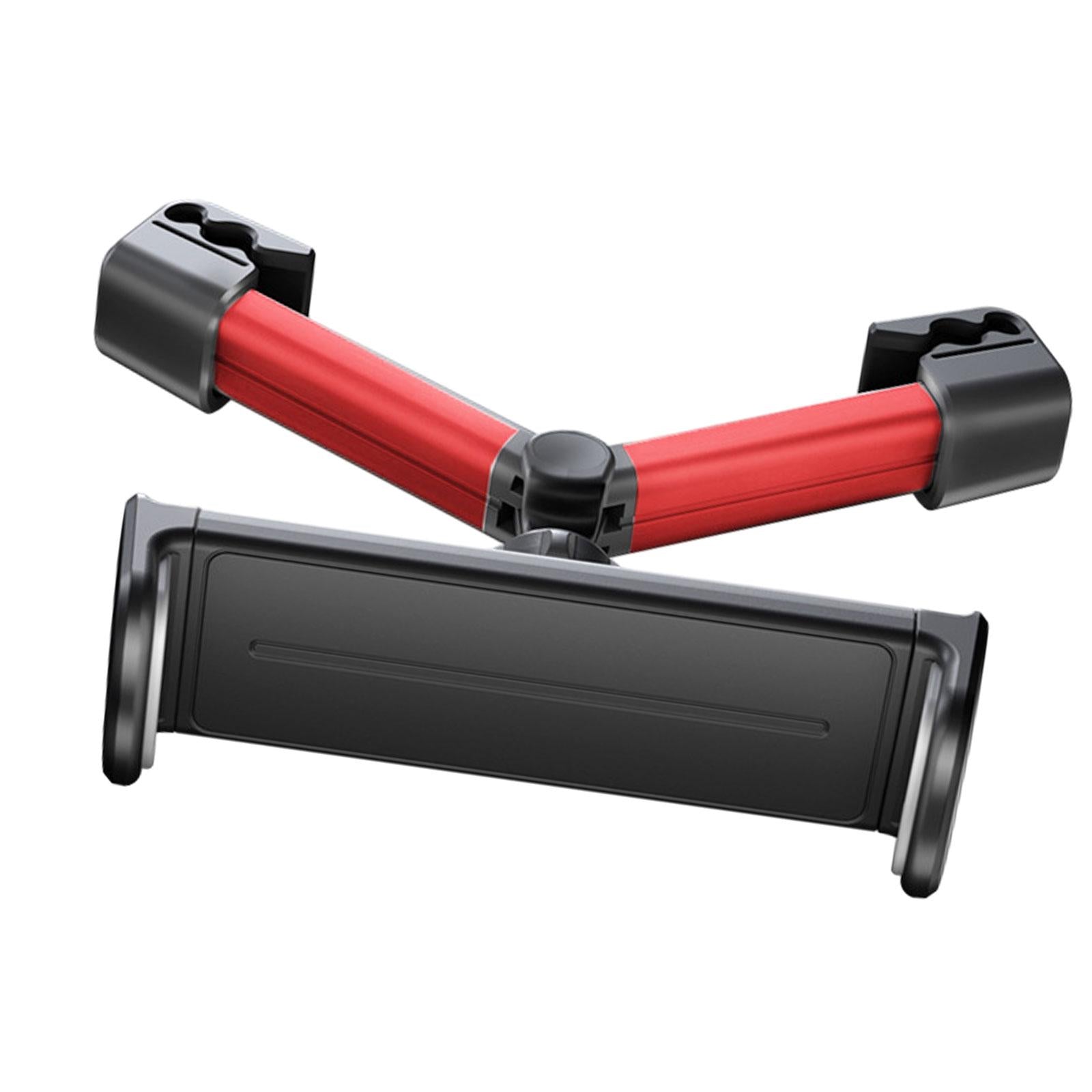 Car Tablet Headrest Mounts Stretchable Angle Adjustable for Kids Red