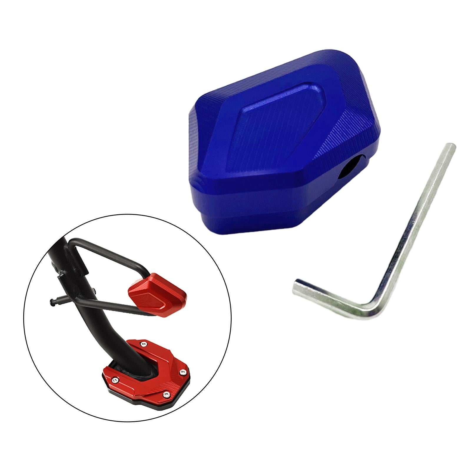 Kickstand Extension Pad Enlarge Wear Resistant for BMW C400GT 2019-2022 Blue