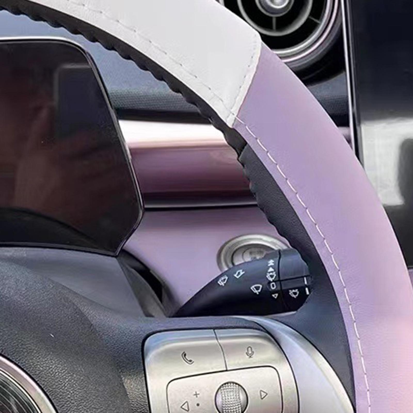Round Car Steering Wheel Cover Leather Steering Wheel Cover for Dolphin