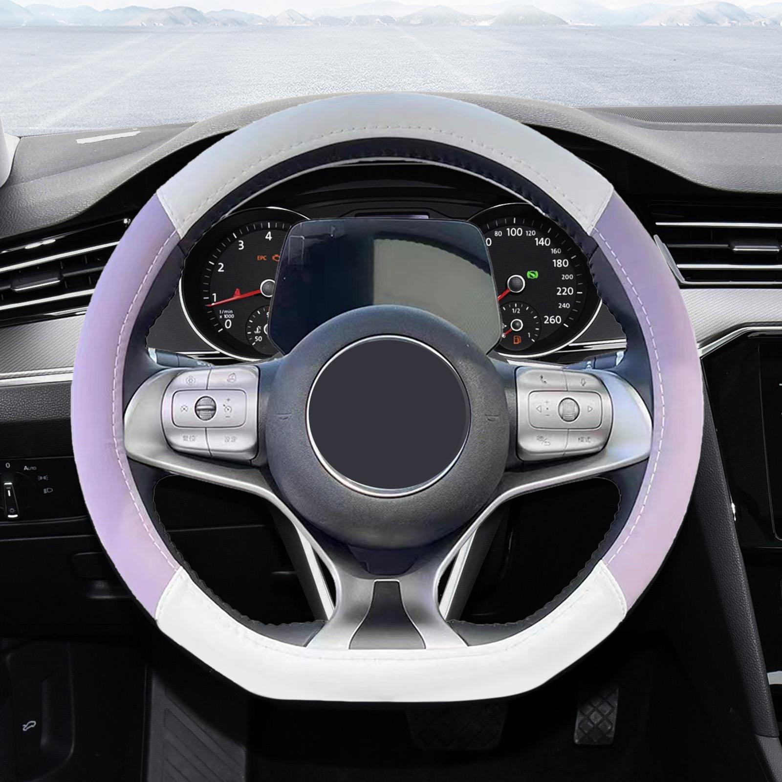 Round Car Steering Wheel Cover Leather Steering Wheel Cover for Dolphin