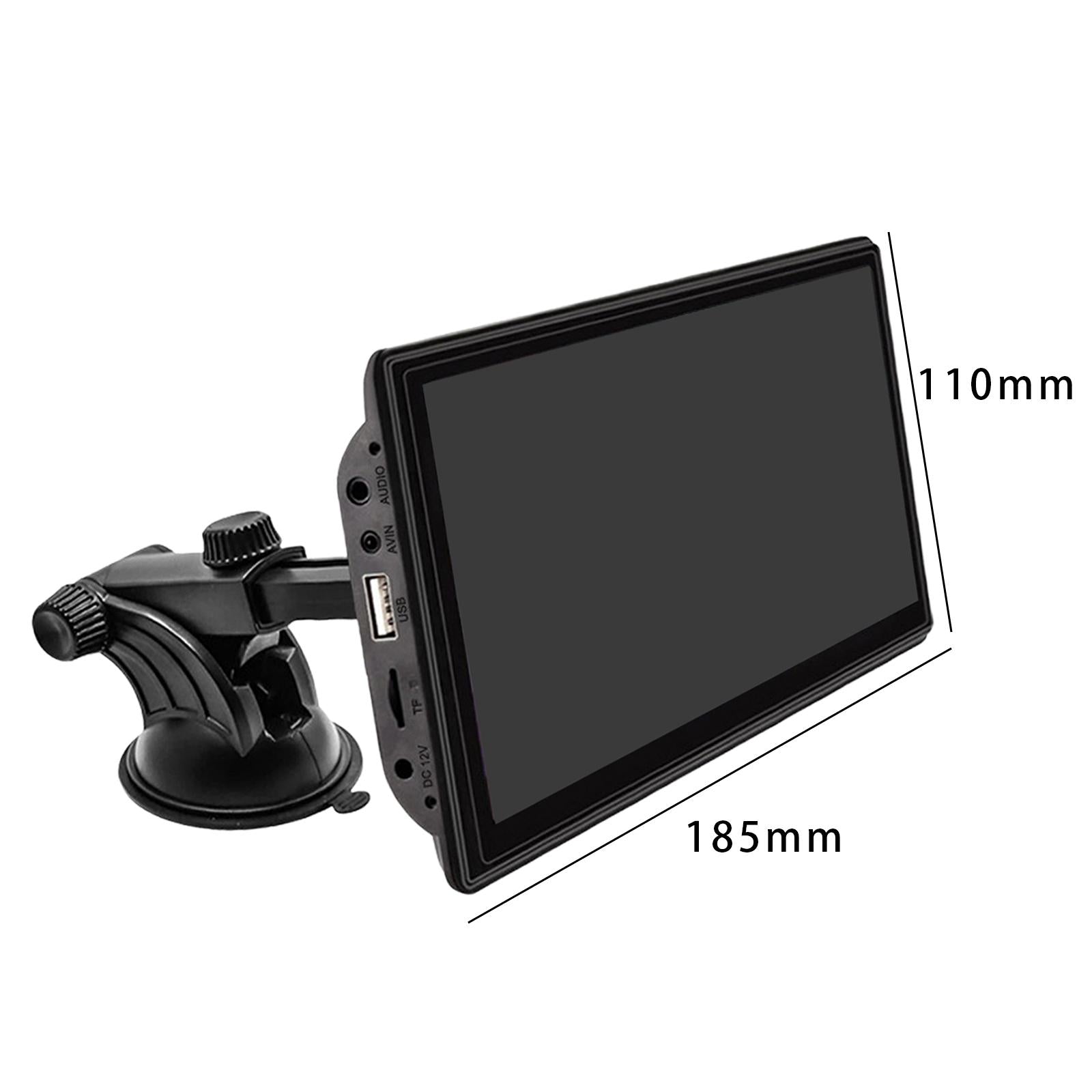 7 Portable Auto Rear View Monitor Kit Map Navigation Lightweight Car Stereo without Camera"