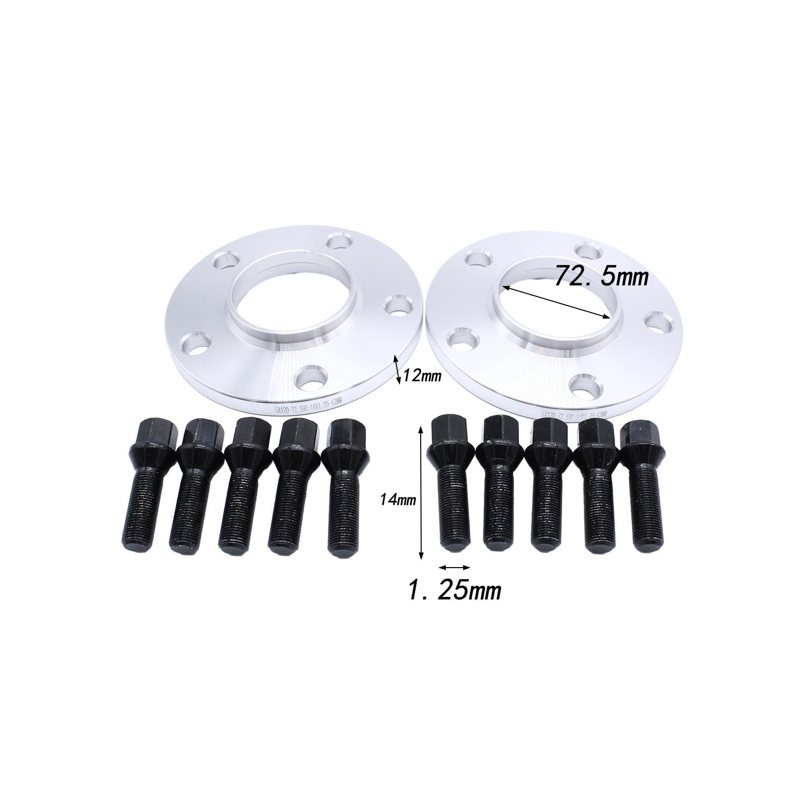 2x Wheel Spacers Wheel Accessories with 10x Studs for Ford Ranger