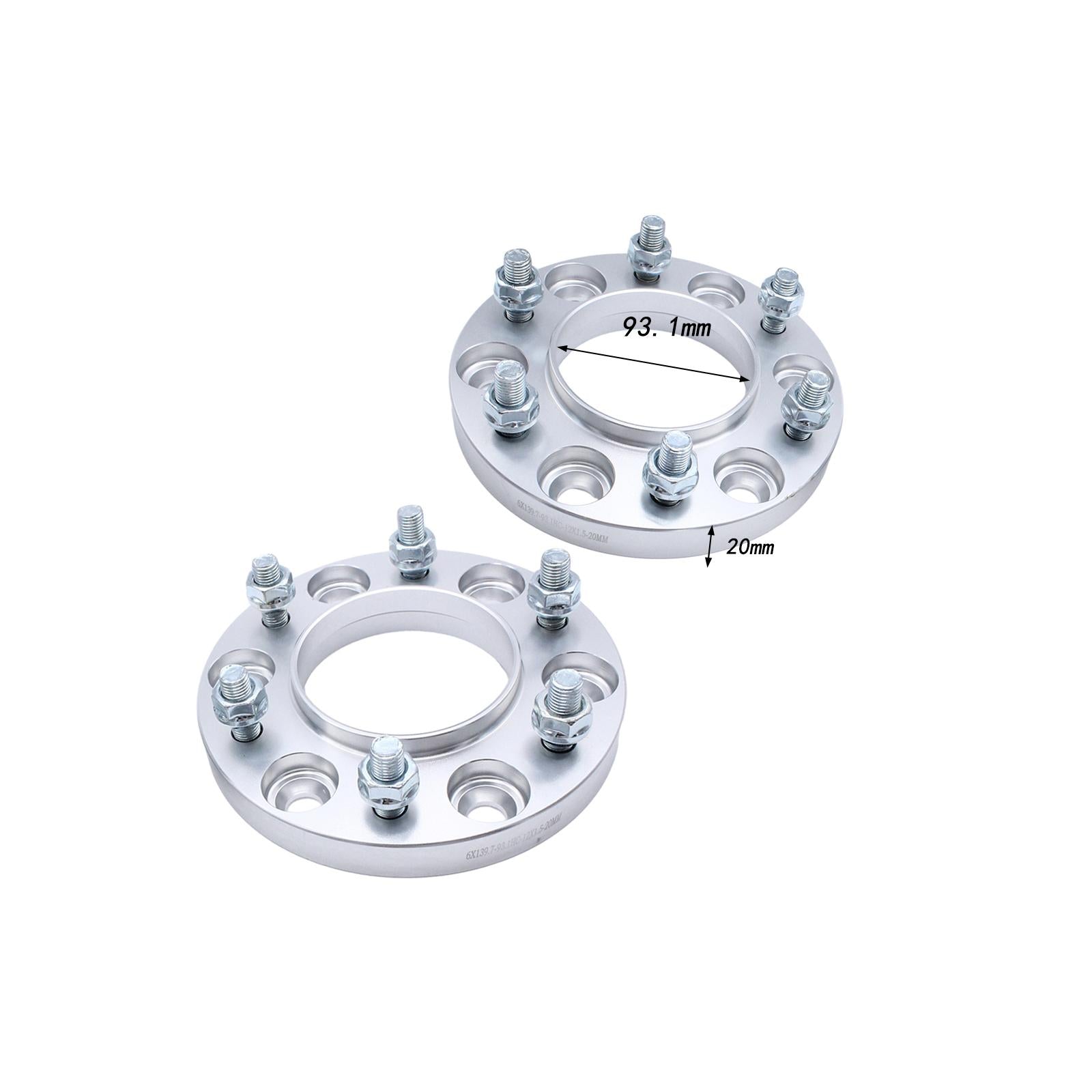 2x Hub Centric Wheel Spacers Metal with Bolts for Ranger Easily Install