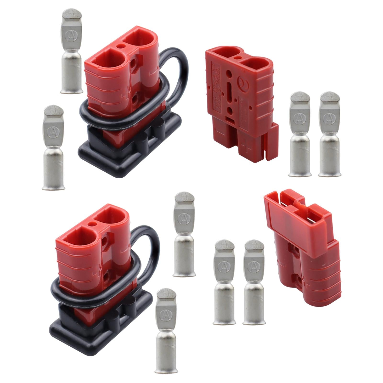 4 Pieces Battery Cable Quick Connect Disconnect Plug Wire Harness Plug Set