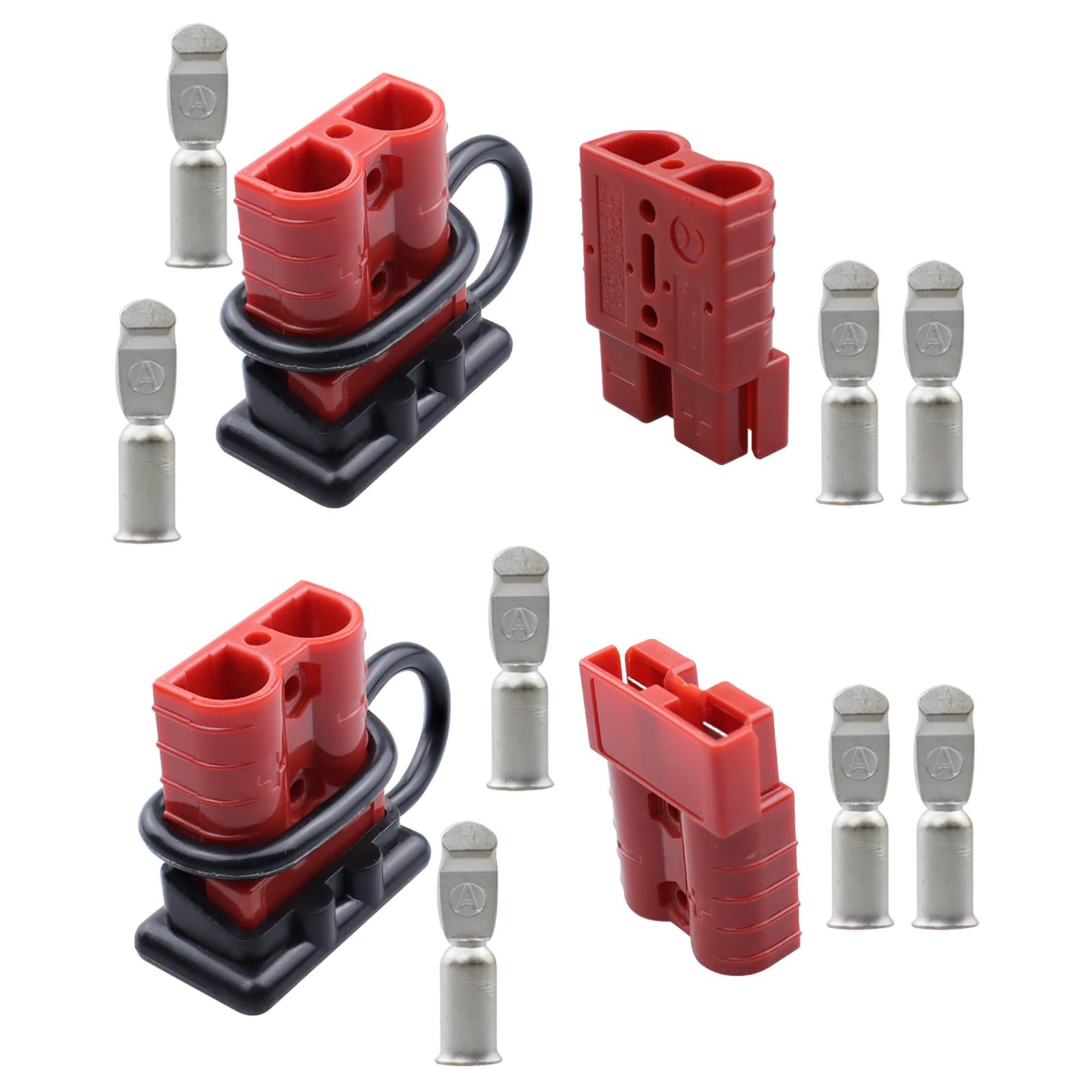 4 Pieces Battery Cable Quick Connect Disconnect Plug Wire Harness Plug Set