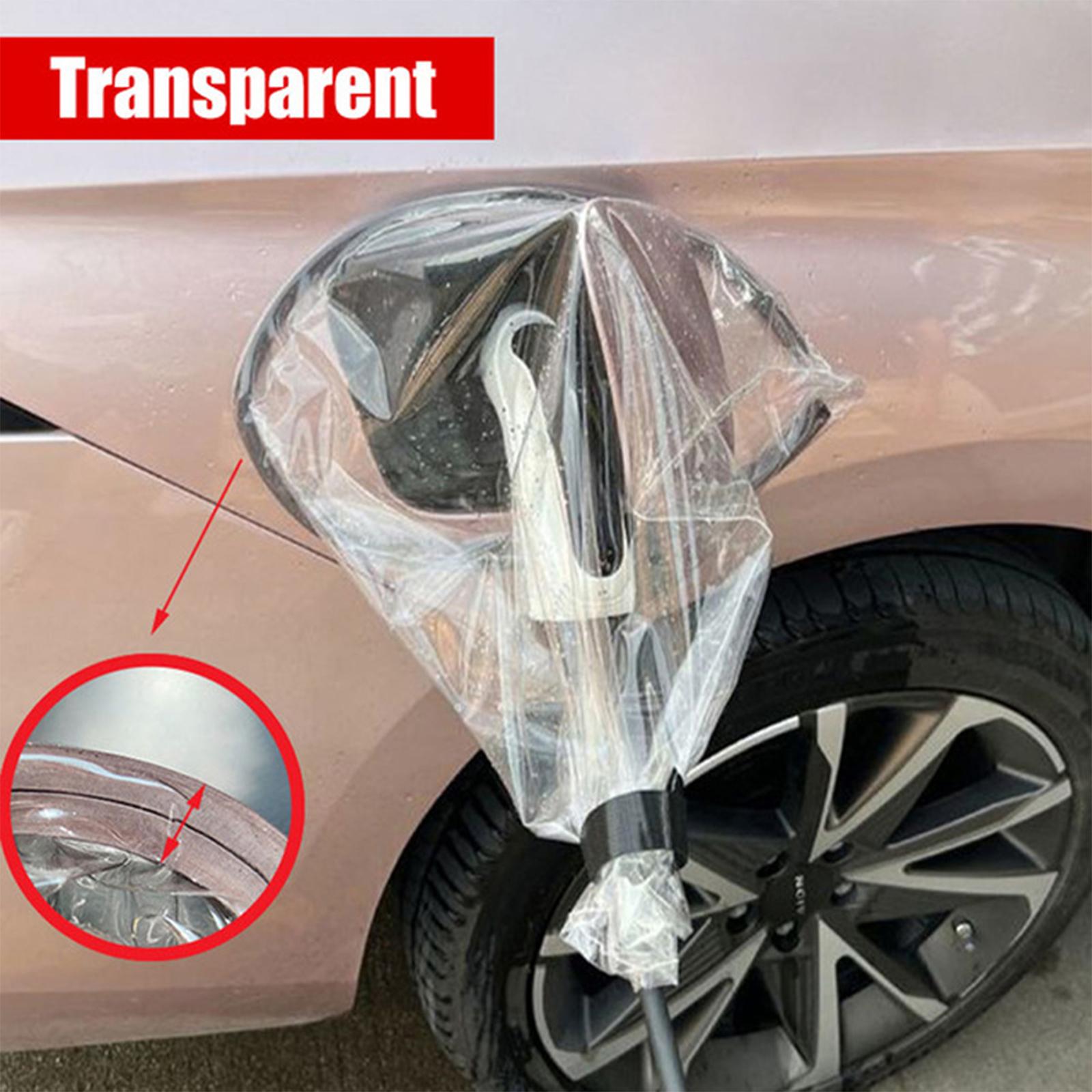 EV Charging Port Waterproof Cover Rainproof Electric Car Charging Port Cover Transparent