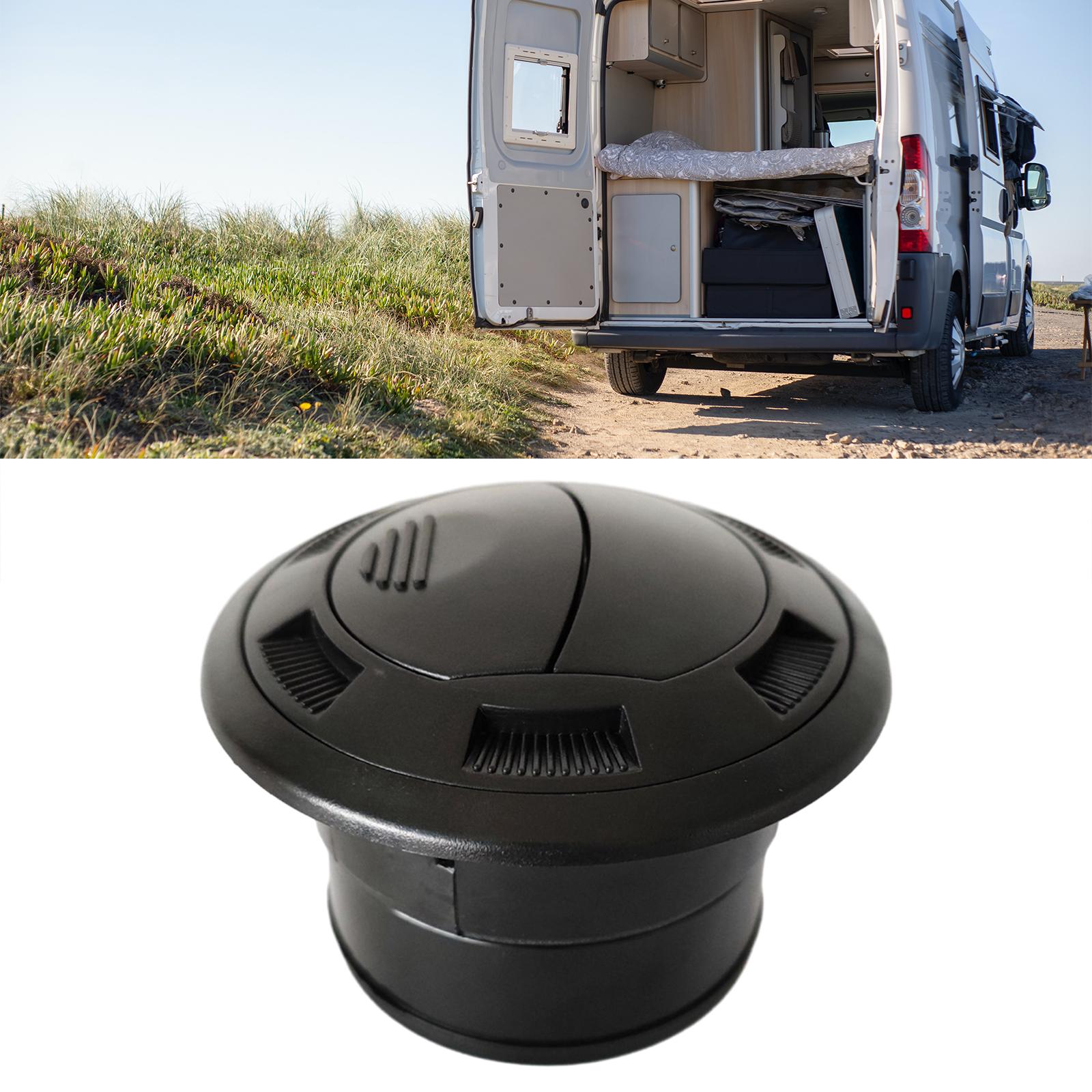 Air Vent Outlet Round Louvered Black Vent Exhaust Grille for ATV RV Car Style B