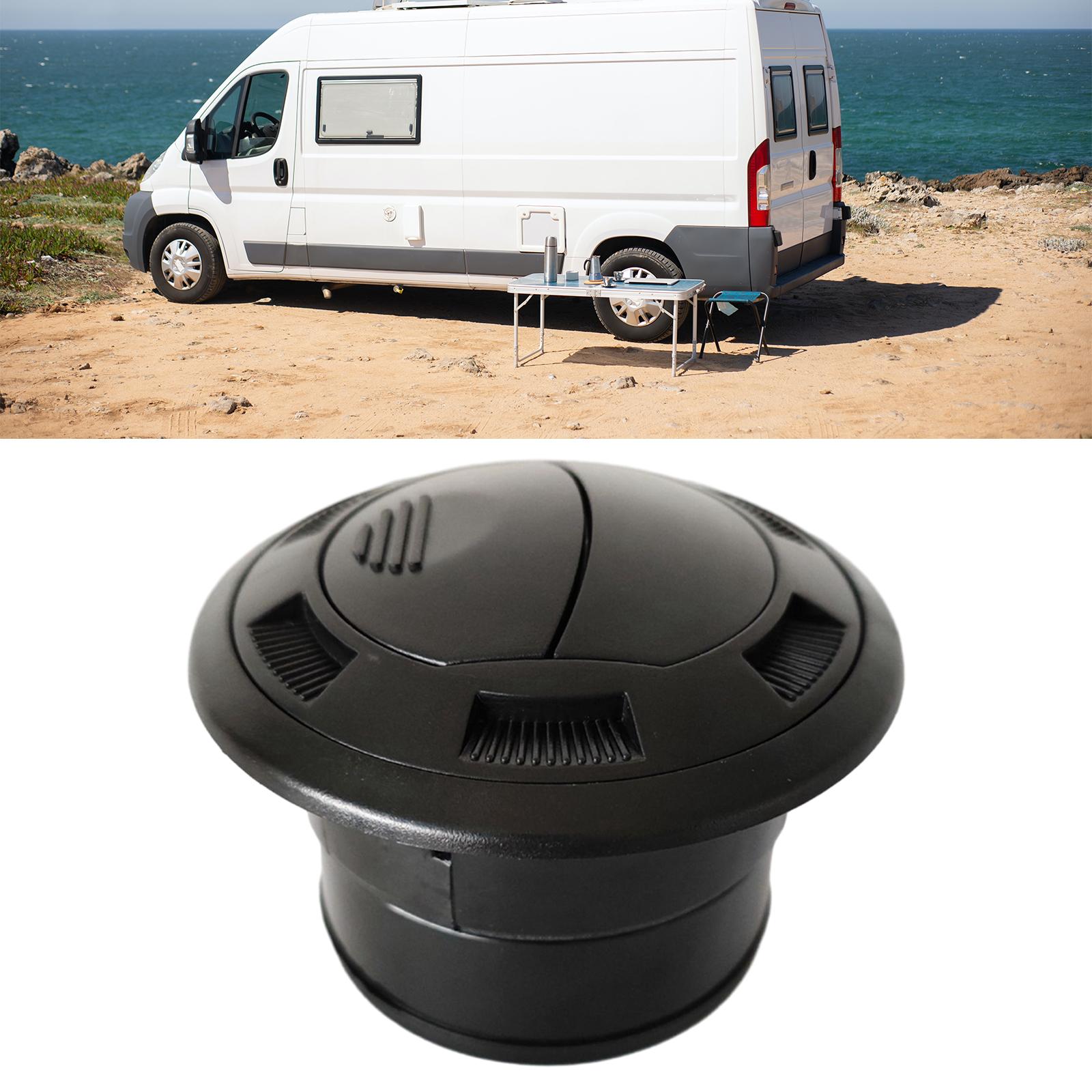 Air Vent Outlet Round Louvered Black Vent Exhaust Grille for ATV RV Car Style B