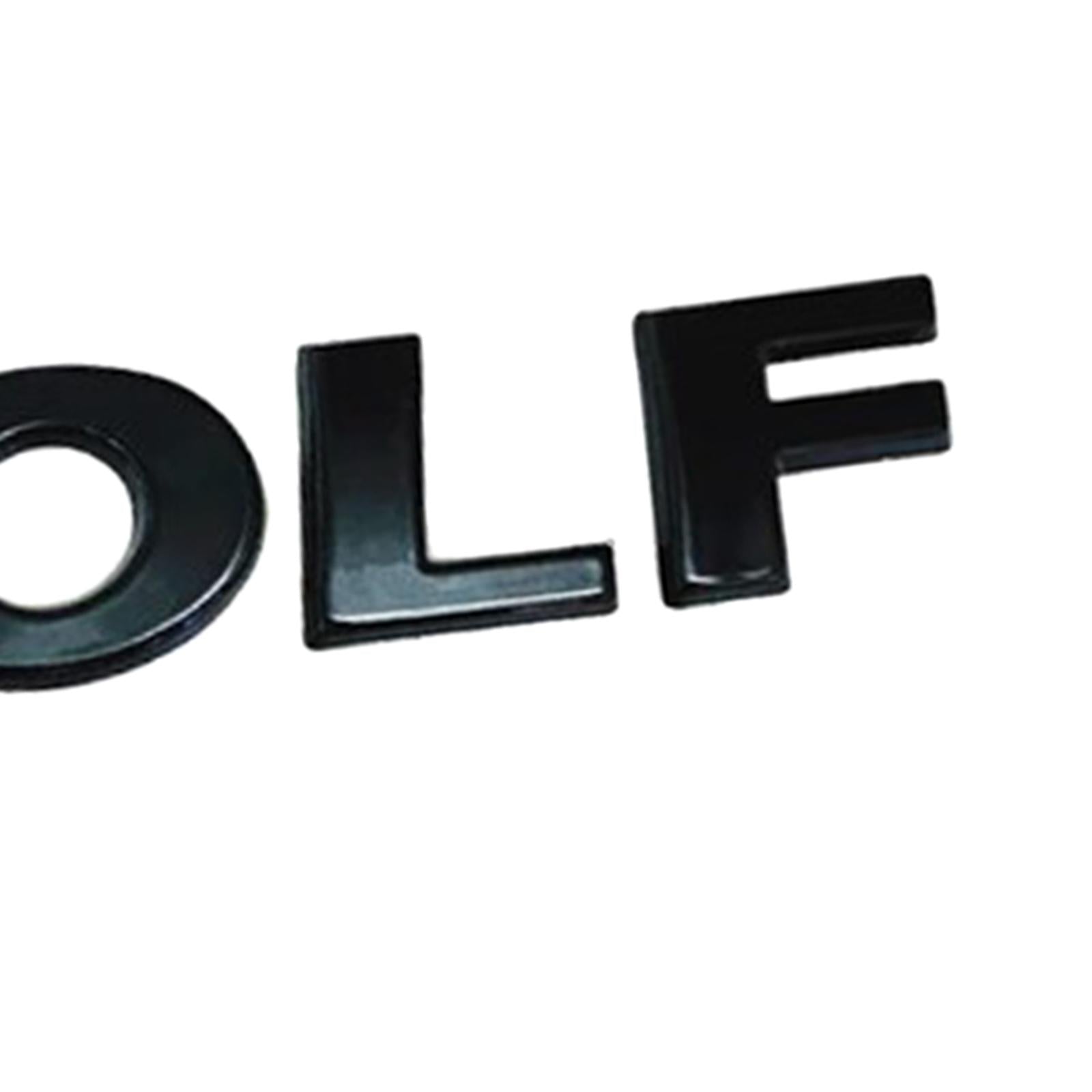 Car Decal Letters Sticker Rear Front Hood Trunk Fender Badge for VW Golf