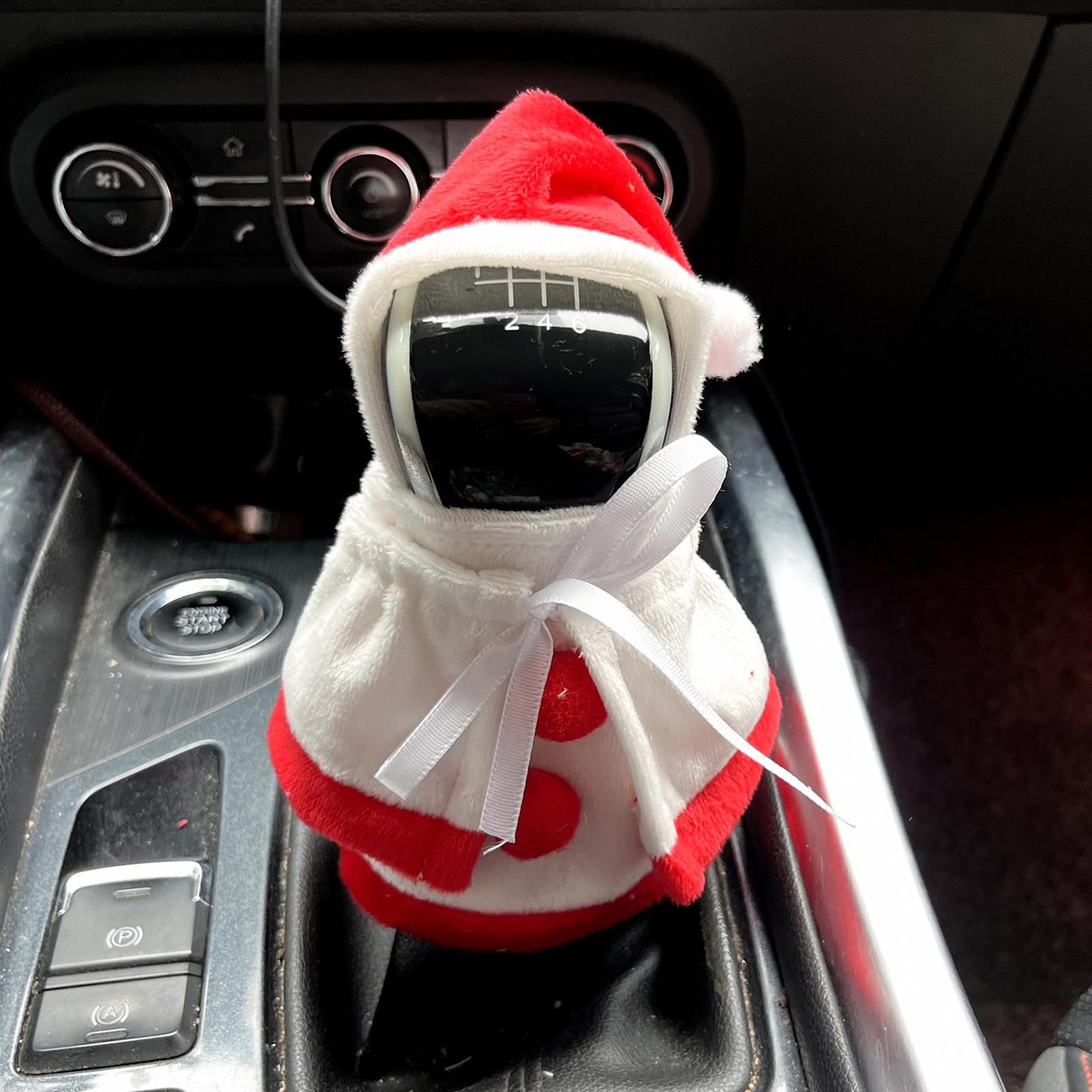 Auto Gear Shifter Knob Cover Gear Handle Decor for Car SUV Truck Red White