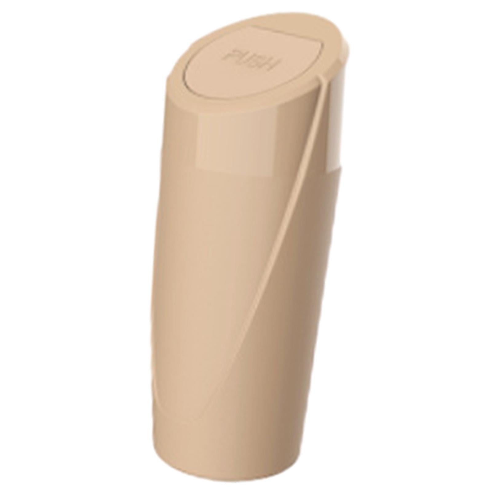 Car Trash Can Cup Holder Easy to Install Vehicle Garbage Bin for Office brown