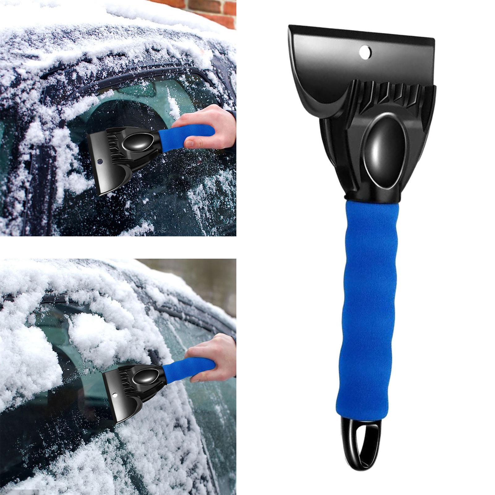 Car Windshield Window Snow Ice Scraper Snow Remover for Car SUV Blue