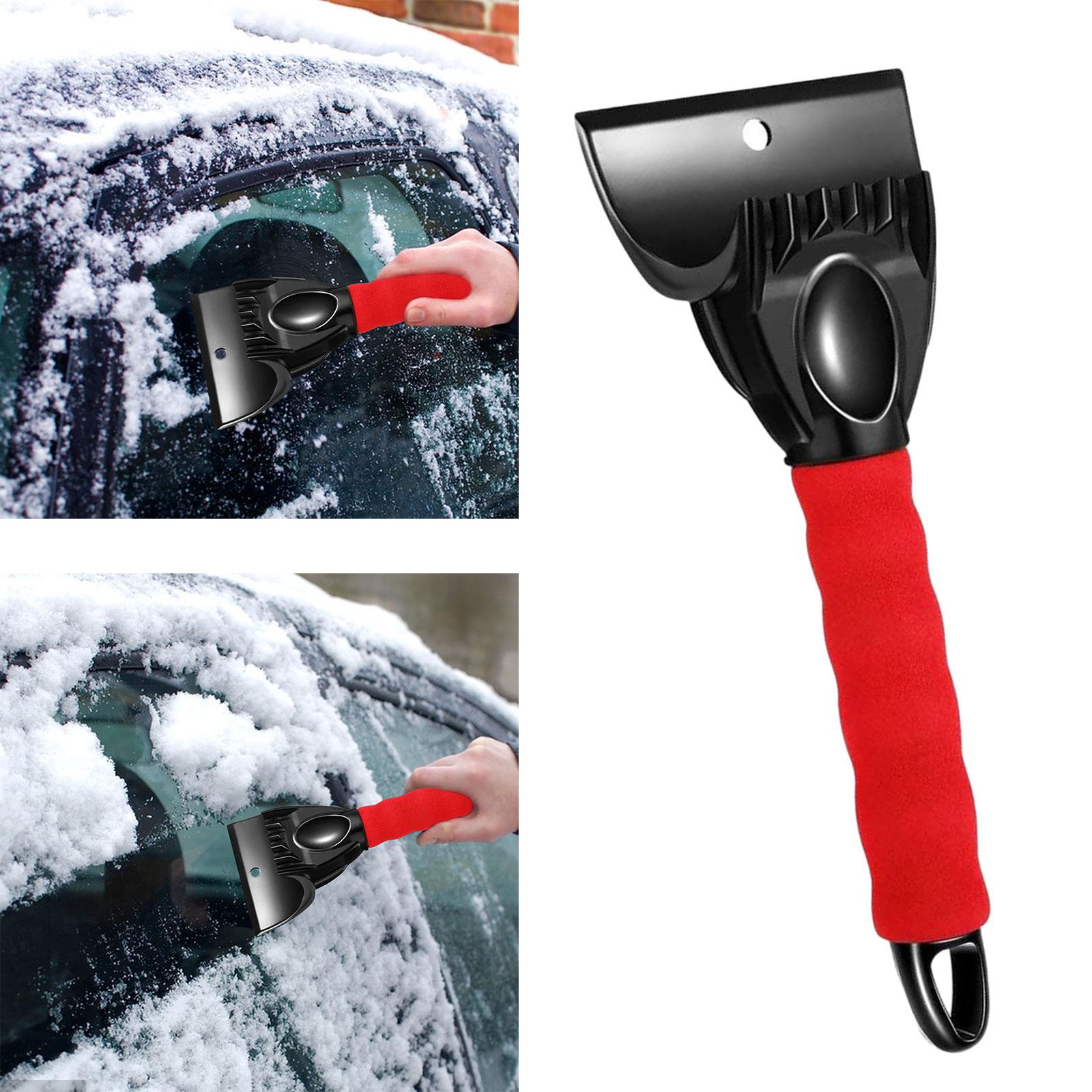 Car Windshield Window Snow Ice Scraper Snow Remover for Car SUV Red