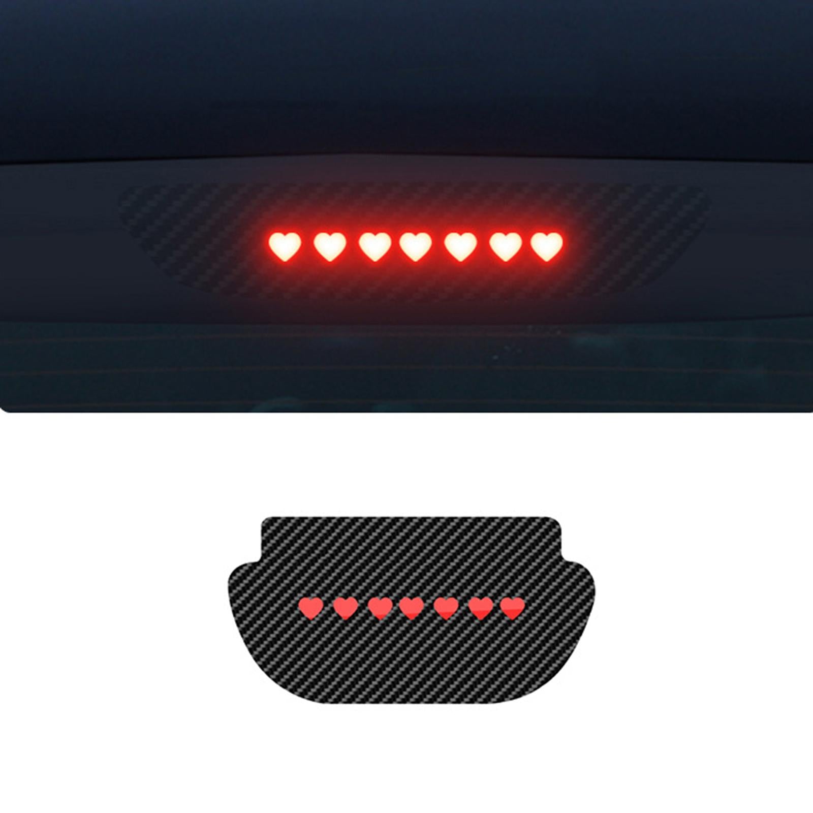 High Brake Light Sticker PVC Taillight Stickers for Tesla Vehicle Parts Style F
