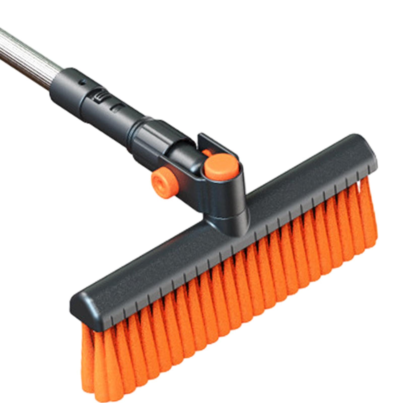 Ice Scraper Snow Brush Rotatable Portable for Automobiles Vehicles Cars Black