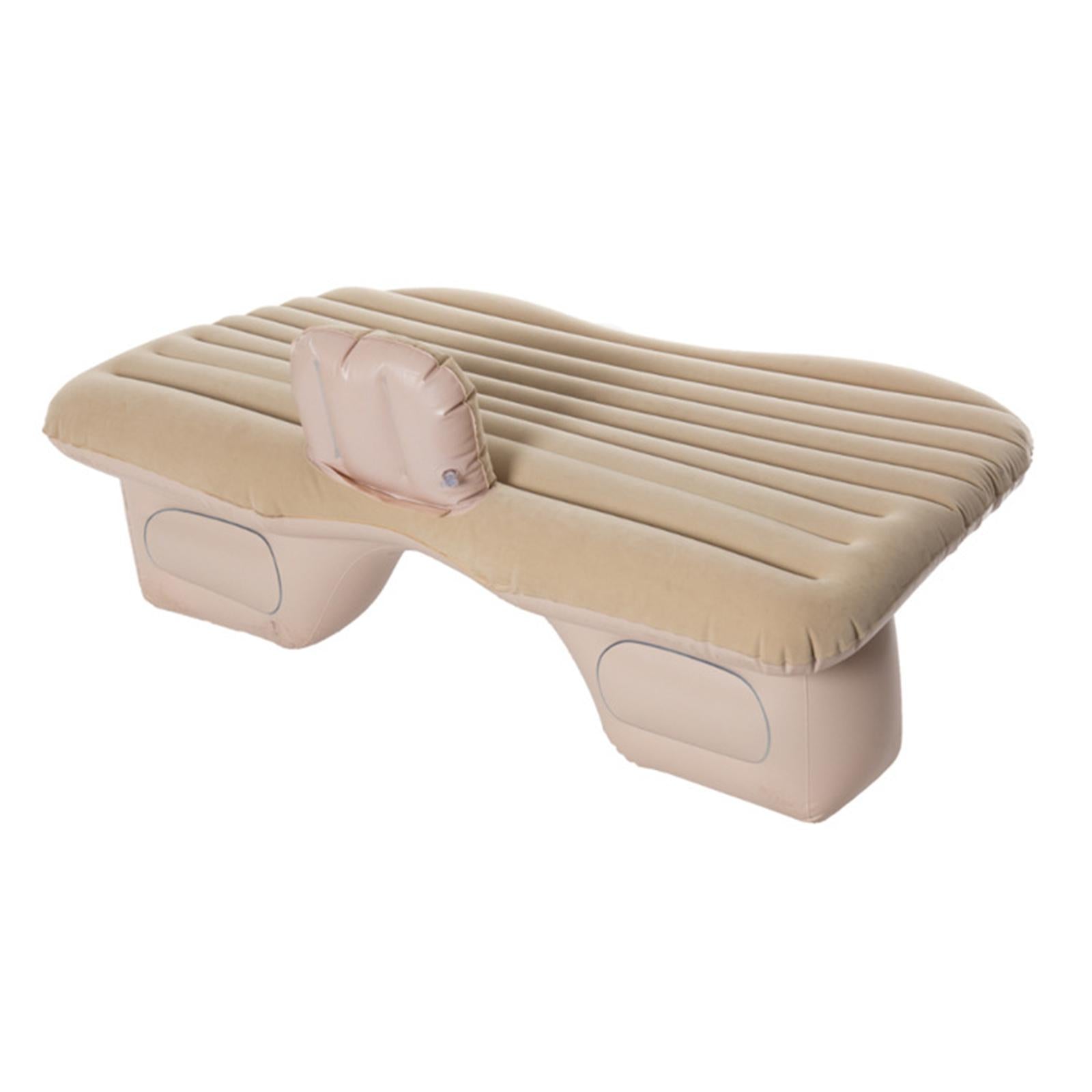 Car Air Mattress Car Inflatable Bed for Trip Outdoor Activities Camping Beige