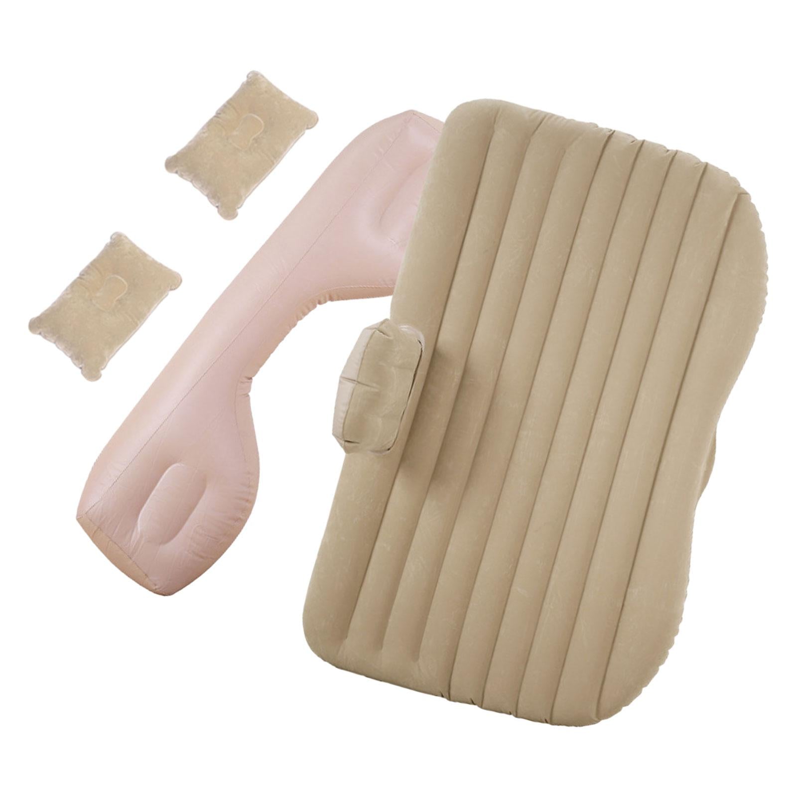 Car Air Mattress Car Inflatable Bed for Trip Outdoor Activities Camping Beige