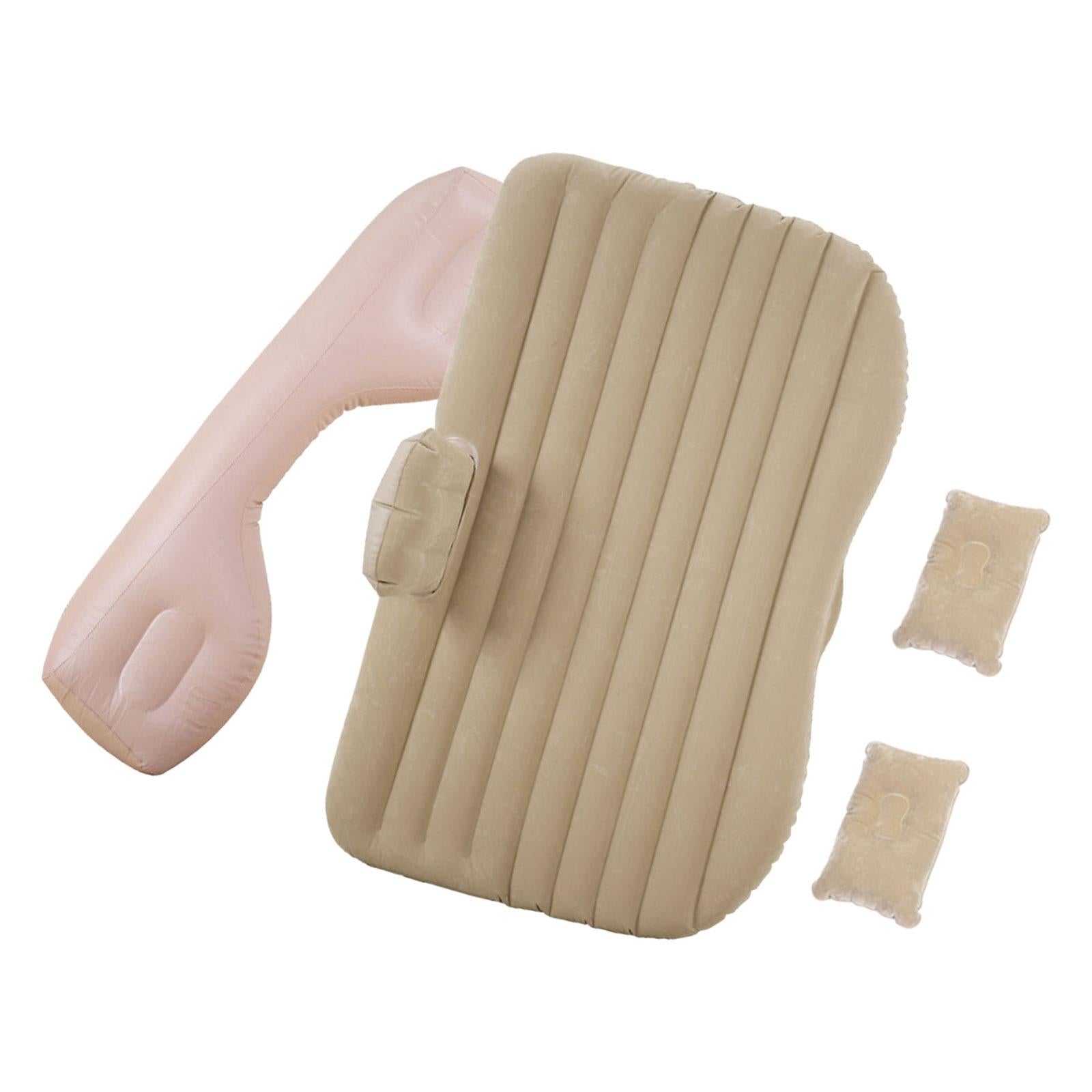 Car Air Mattress Car Inflatable Bed for Trip Outdoor Activities Camping Beige