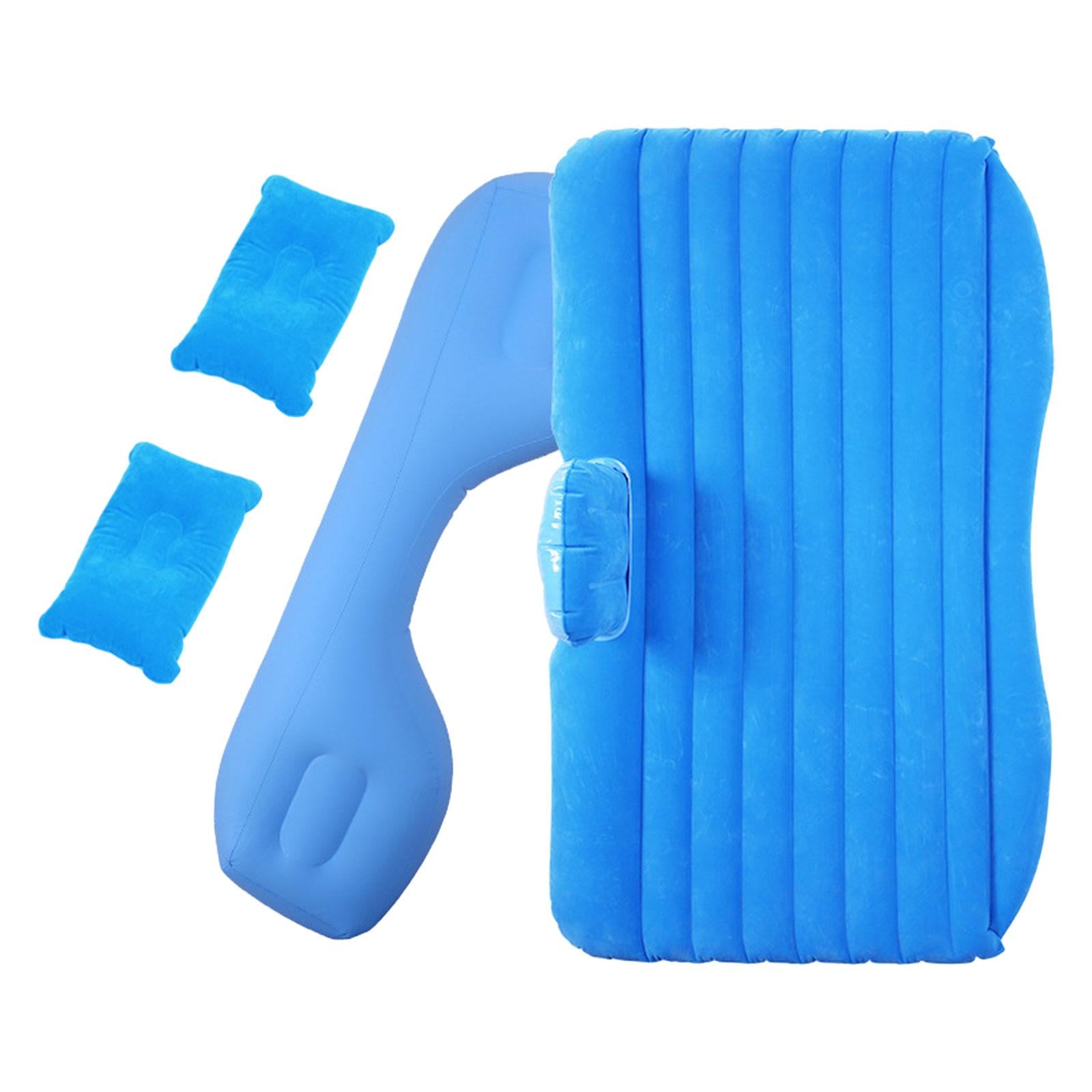 Car Air Mattress Car Inflatable Bed for Trip Outdoor Activities Camping Blue