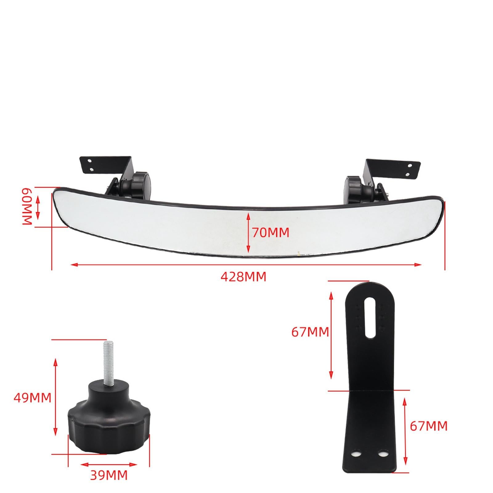 Golf Cart Side Mirrors Rear View Mirrors Durable Golf Cart Side View Mirrors