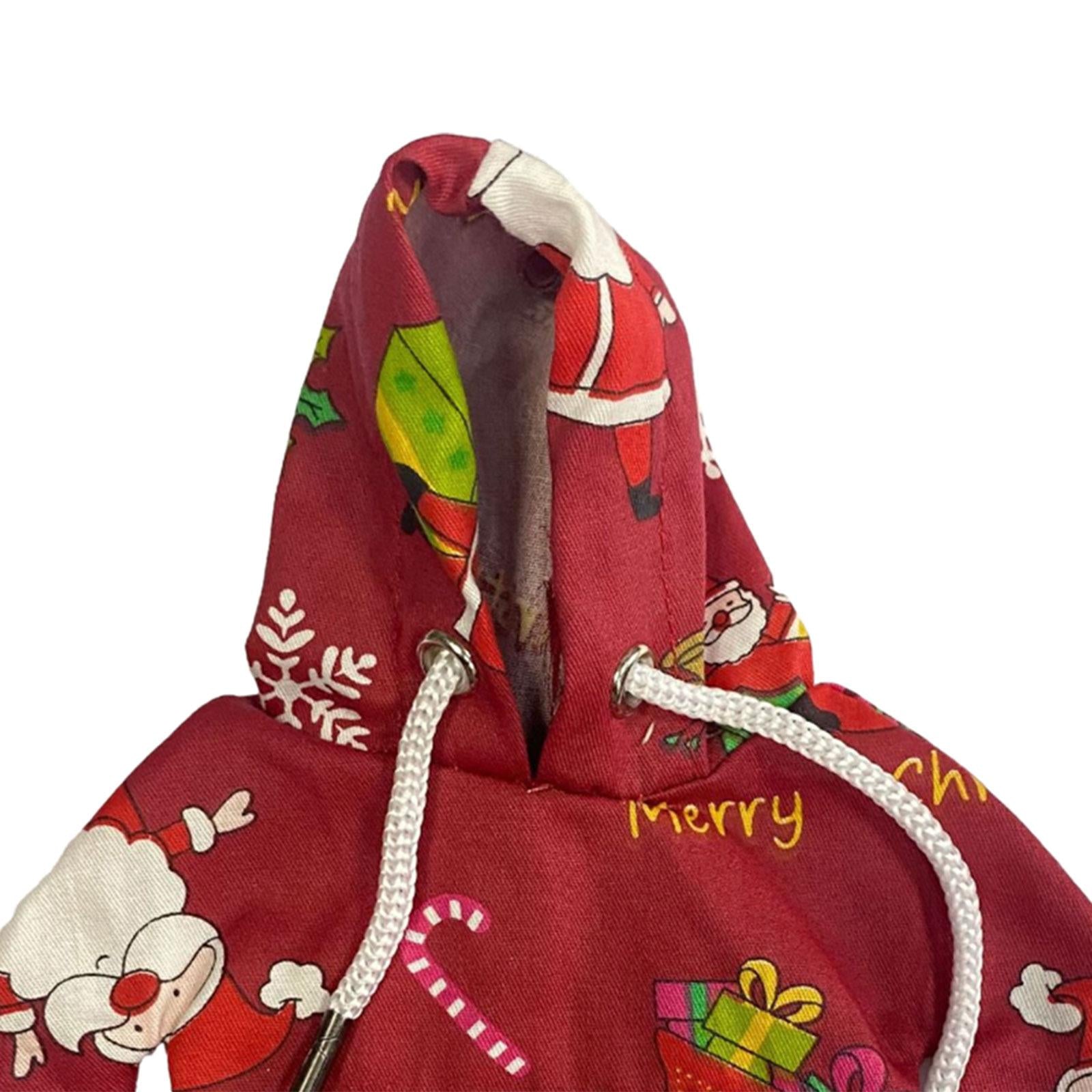 Car Shifter Knob Cover Soft Gear Shifter Hoodie Cover for Car Women Red