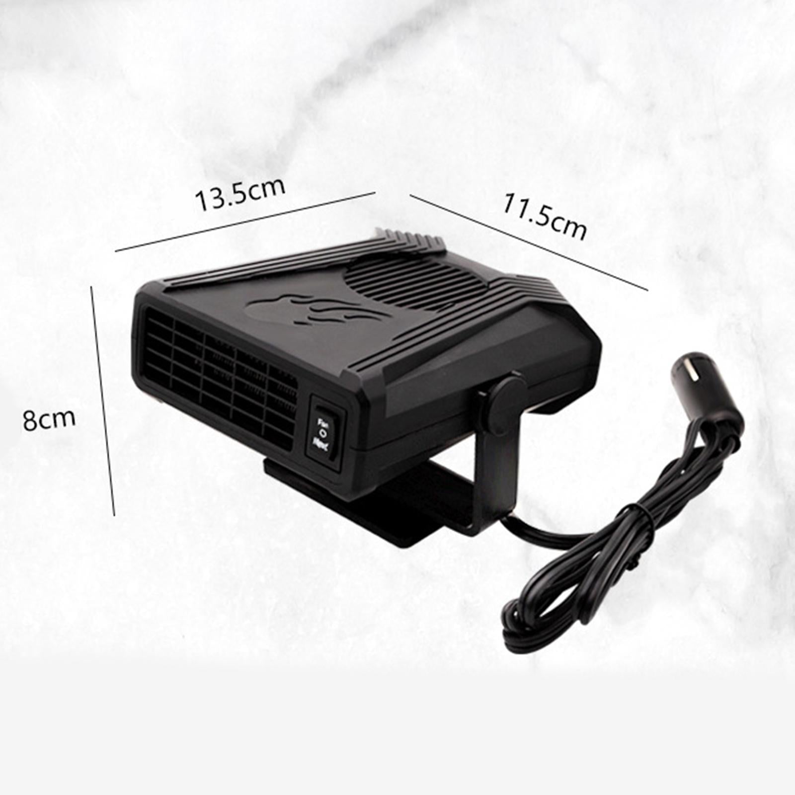 Car Fan Heater Fast Heating Windscreen Defogger 5x4.5x3inch 24V