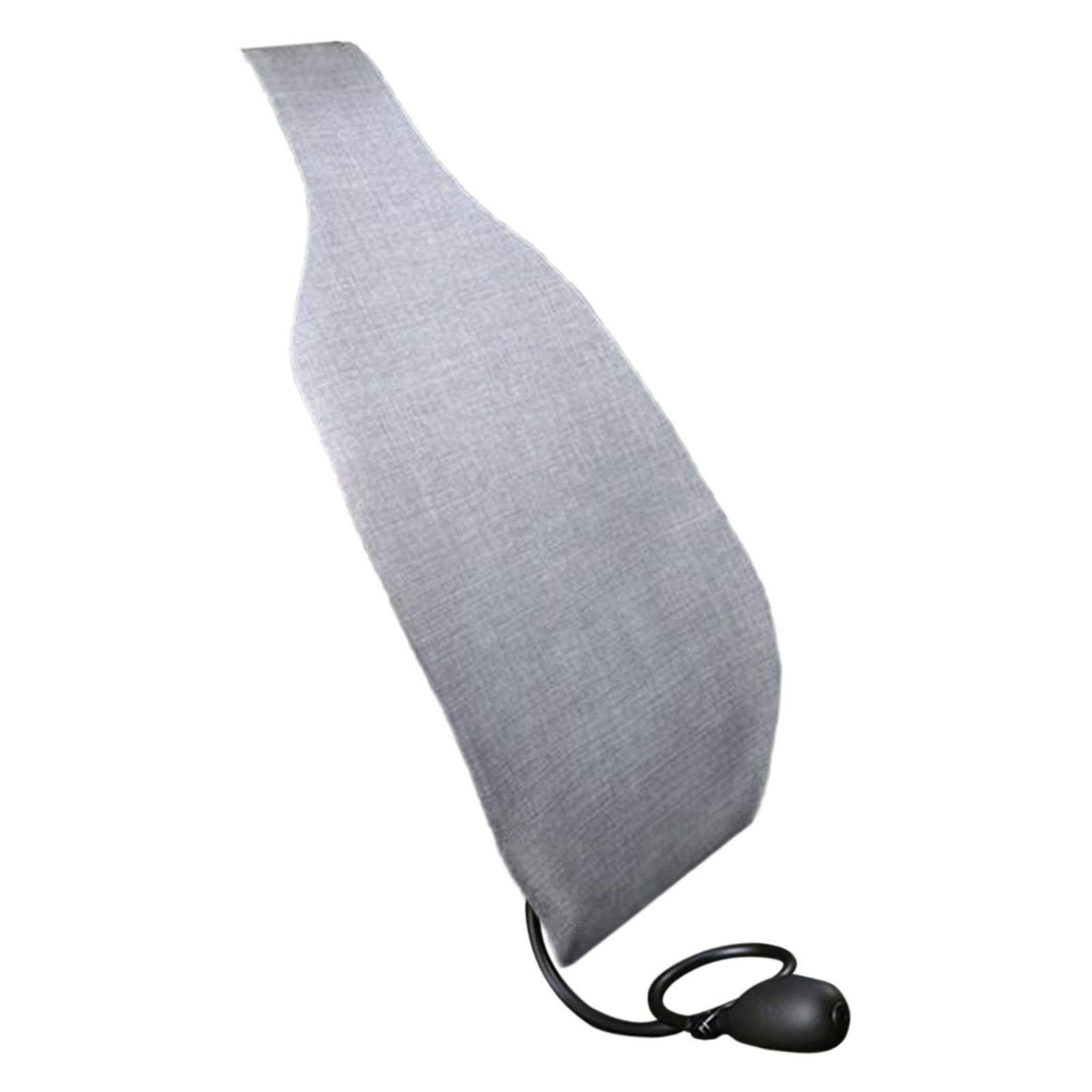 Inflatable Support Pillow Back Cushion for Long Sitting Computer grey