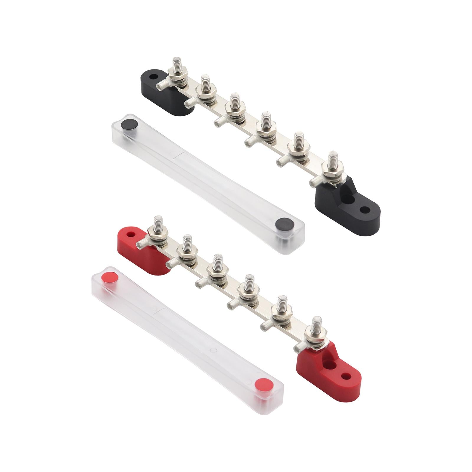 2x Power Distribution Block Bus Bar for Marine Use Automotive Car Audio 6P