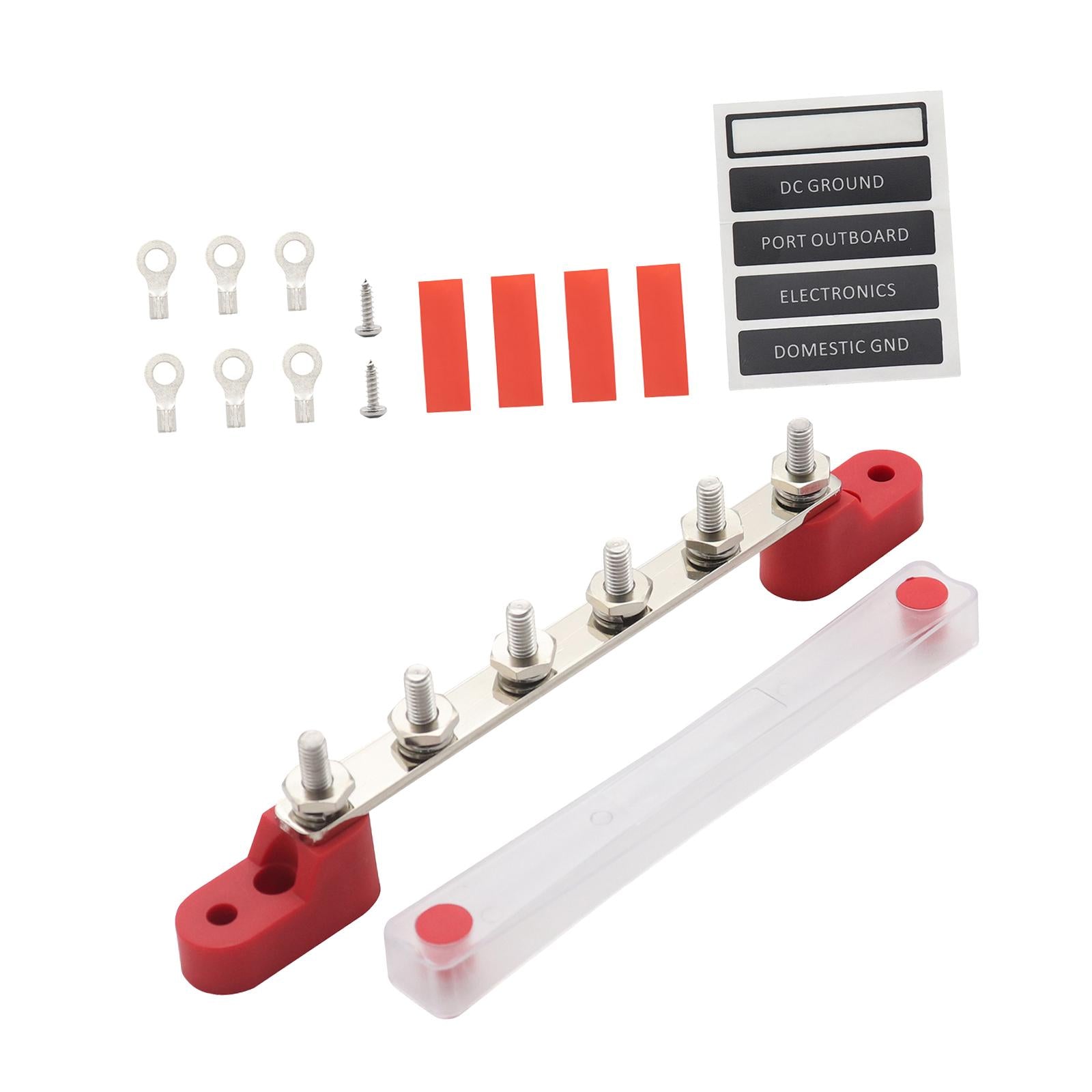 Power Distribution Terminal Block for Car Audio Solar Wiring Automotive 6P