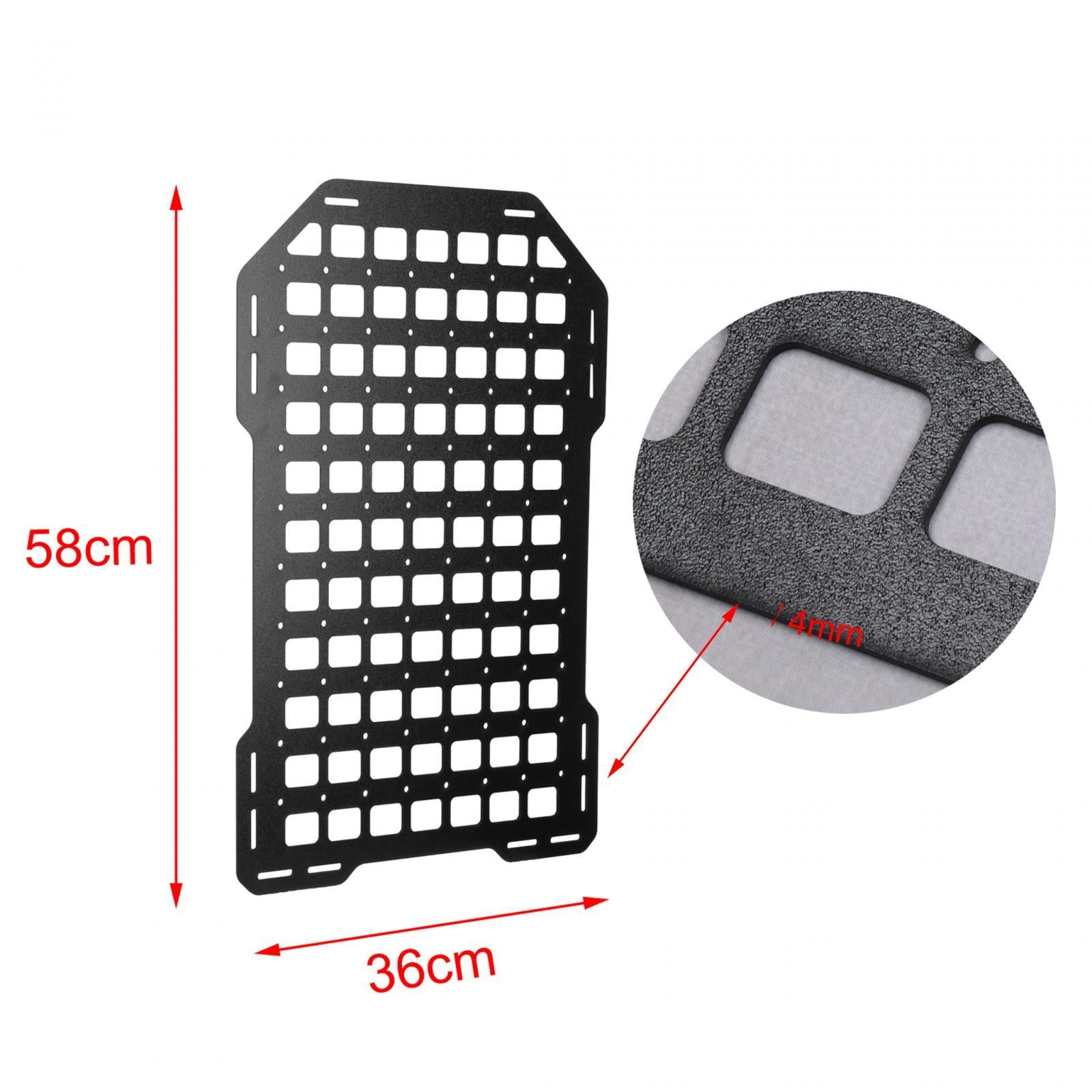 Molle Panel for Vehicles Universal Car Seat Panel for Car Thickened 4mm