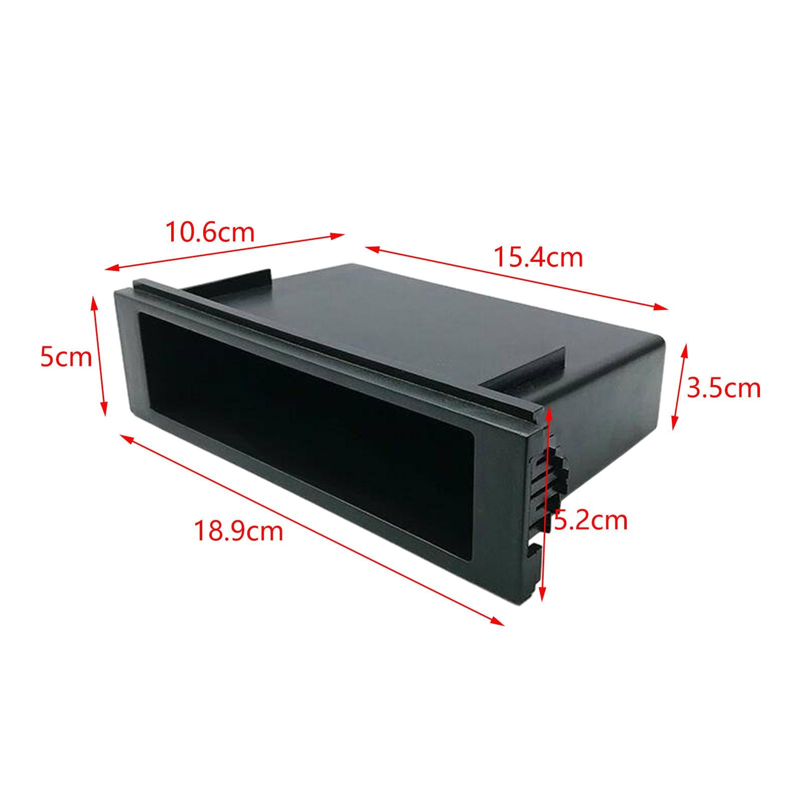 Single Din Storage Box Dashboard Trim Single Din Cup Holder Cubby Storage