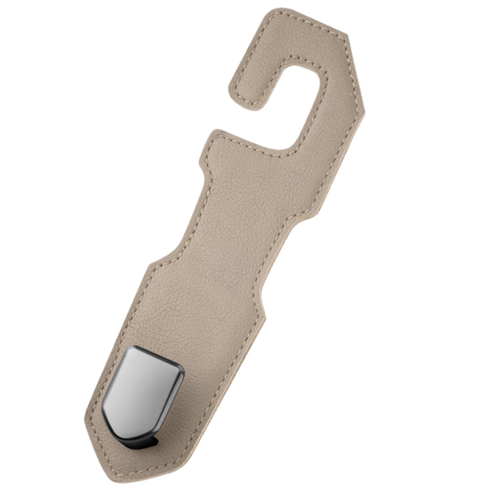Car Seat Headrest Hook Durable Storage Organizer for Bag Coat Umbrellas Beige