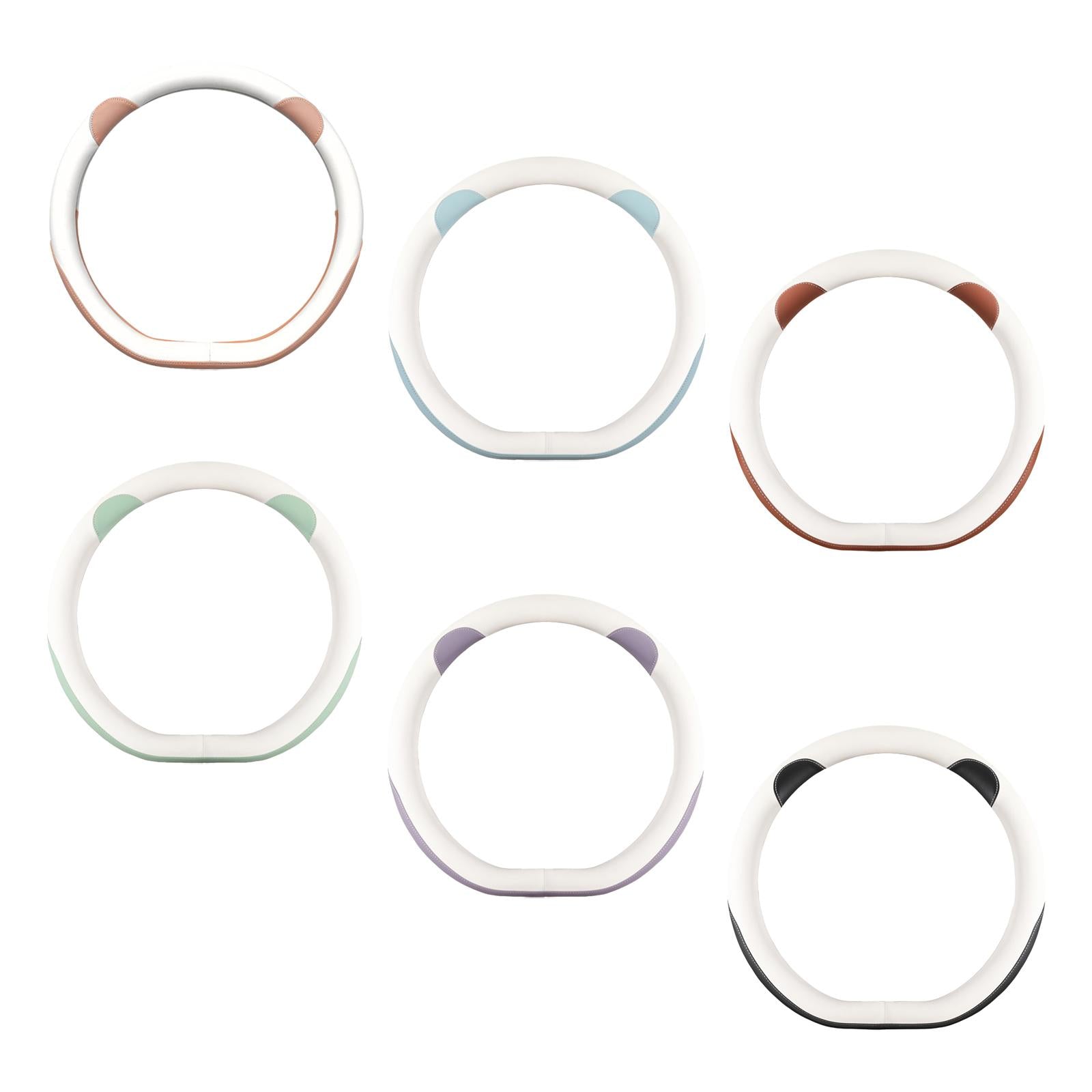 Car Steering Wheel Cover 15inch Wear Resistant Anti Slip for Byd Atto 3 Pink