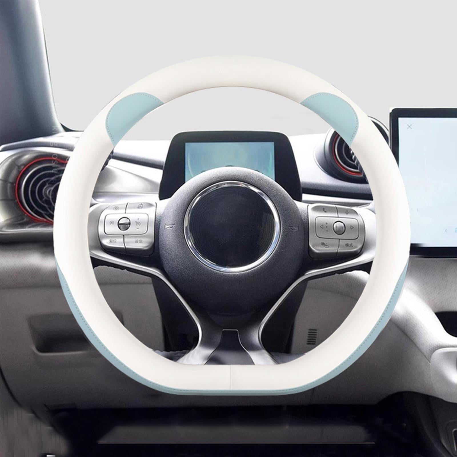 Car Steering Wheel Cover 15inch Wear Resistant Anti Slip for Byd Atto 3 Blue