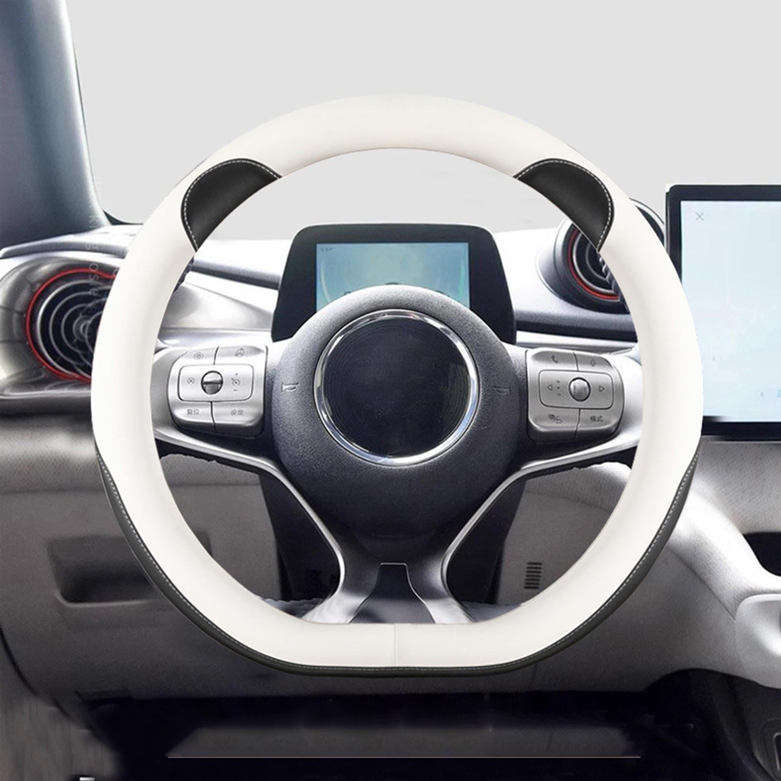 Car Steering Wheel Cover 15inch Wear Resistant Anti Slip for Byd Atto 3 Black