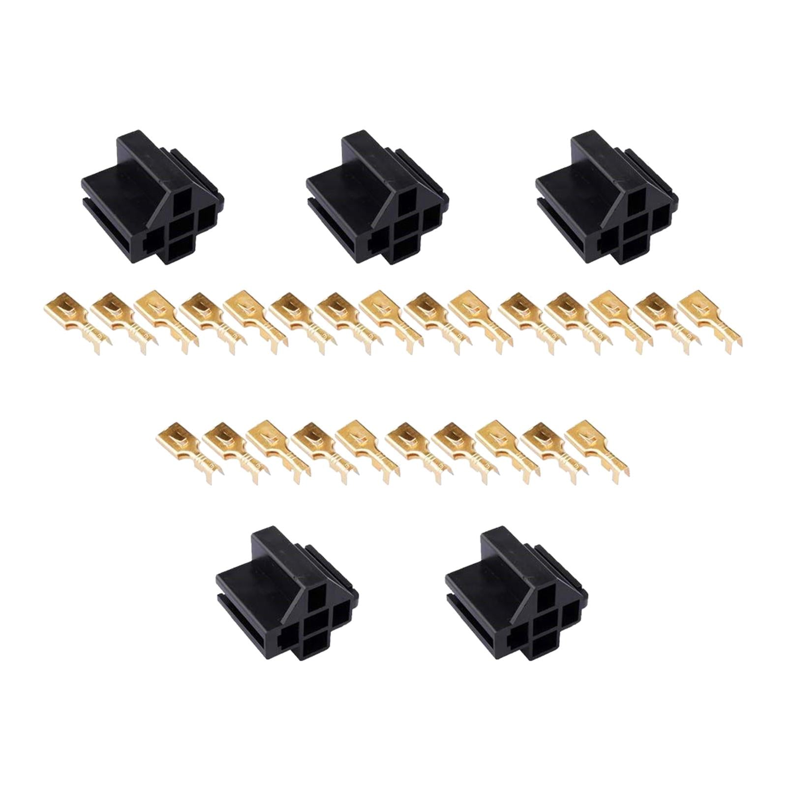 5 Pieces Relay Connector 12 V Relay for Van Automotive Professional