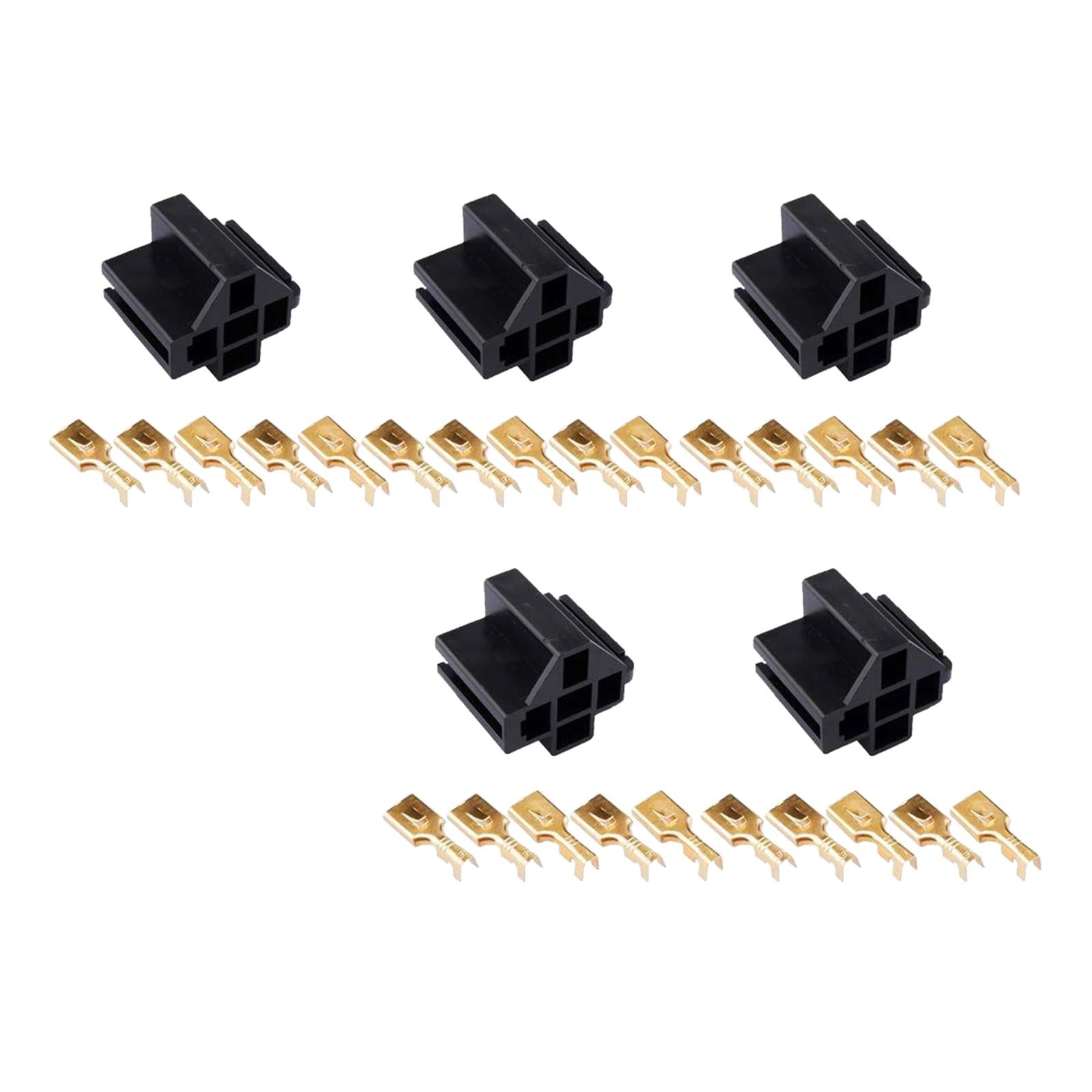 5 Pieces Relay Connector 12 V Relay for Van Automotive Professional