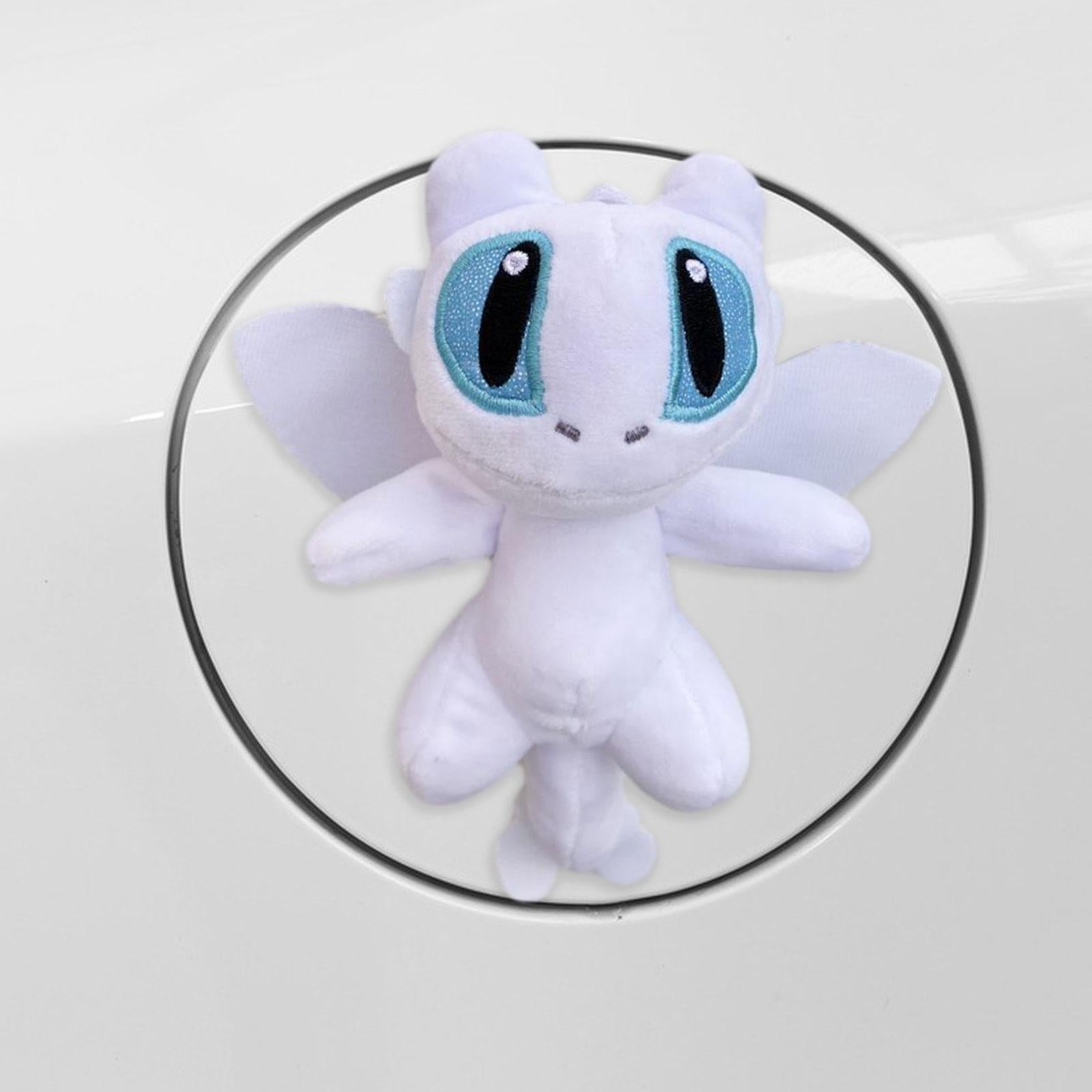 Car Ornament Dragon Plush Doll Auto Accessories Car Exterior Decoration Doll White